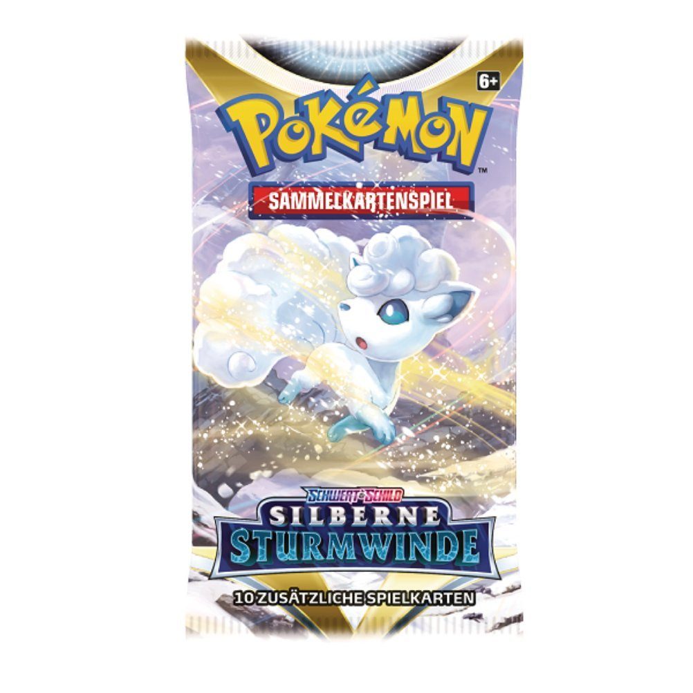 The Pokémon Company International Sammelkarte Pokémon Schwert & Schild Silberne Sturmwinde Booster Packung (deutsch)