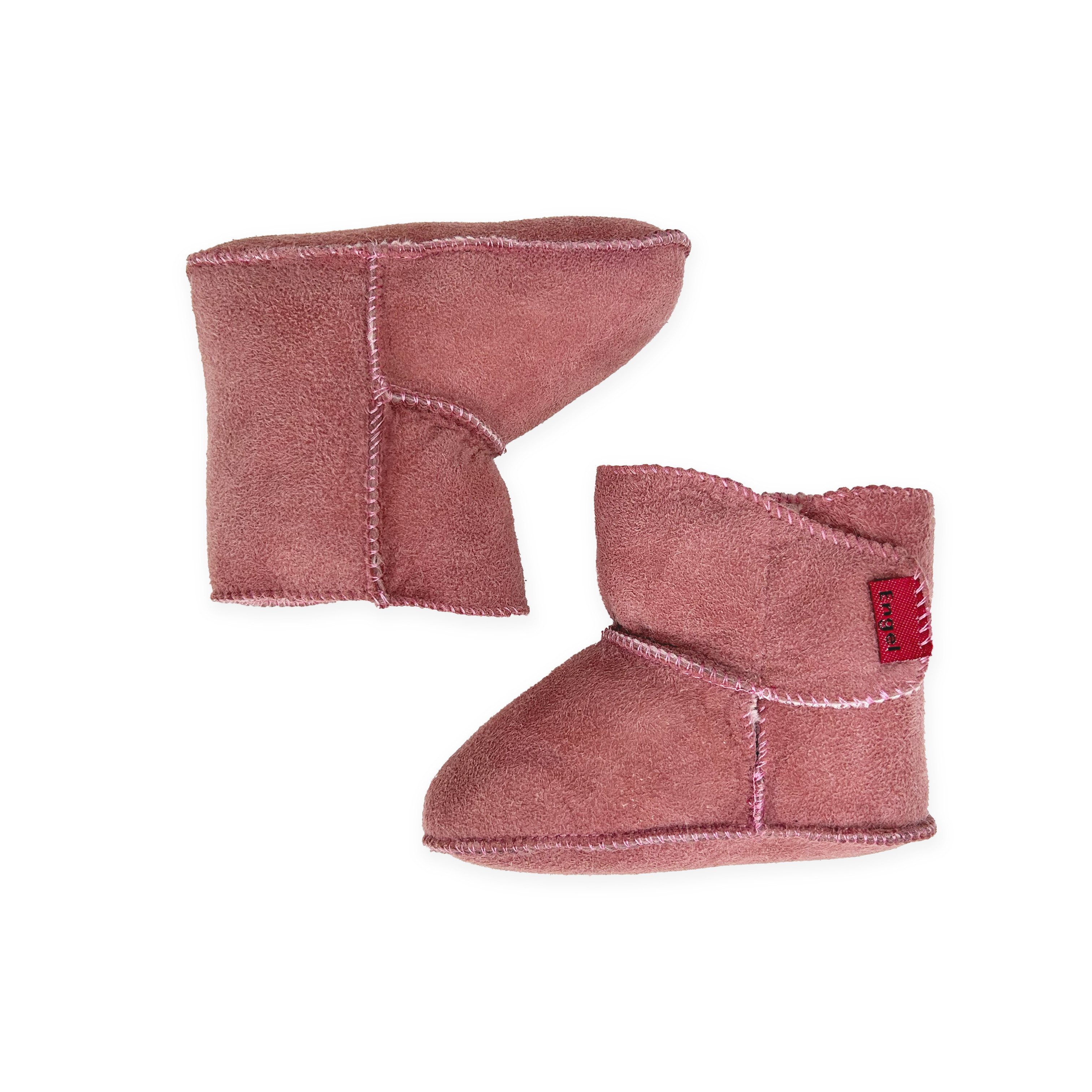 Reissner Lammfelle Babyschuhe Lammfell Modell LYON 1-Klett Babystiefel – Bild 4 von 5