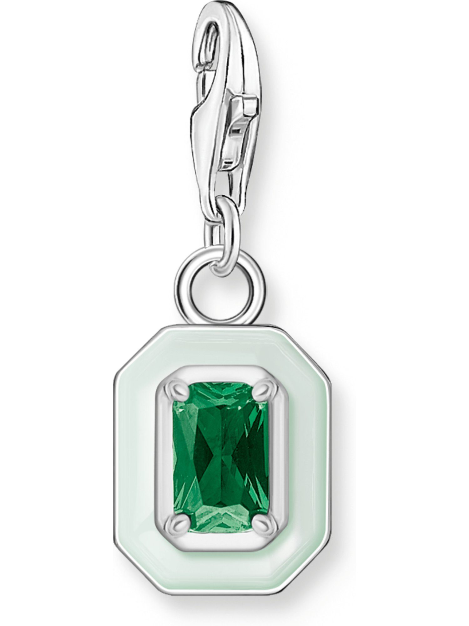Kettenanhänger Thomas Sabo Damen-Charm 925er Silber Glasstein