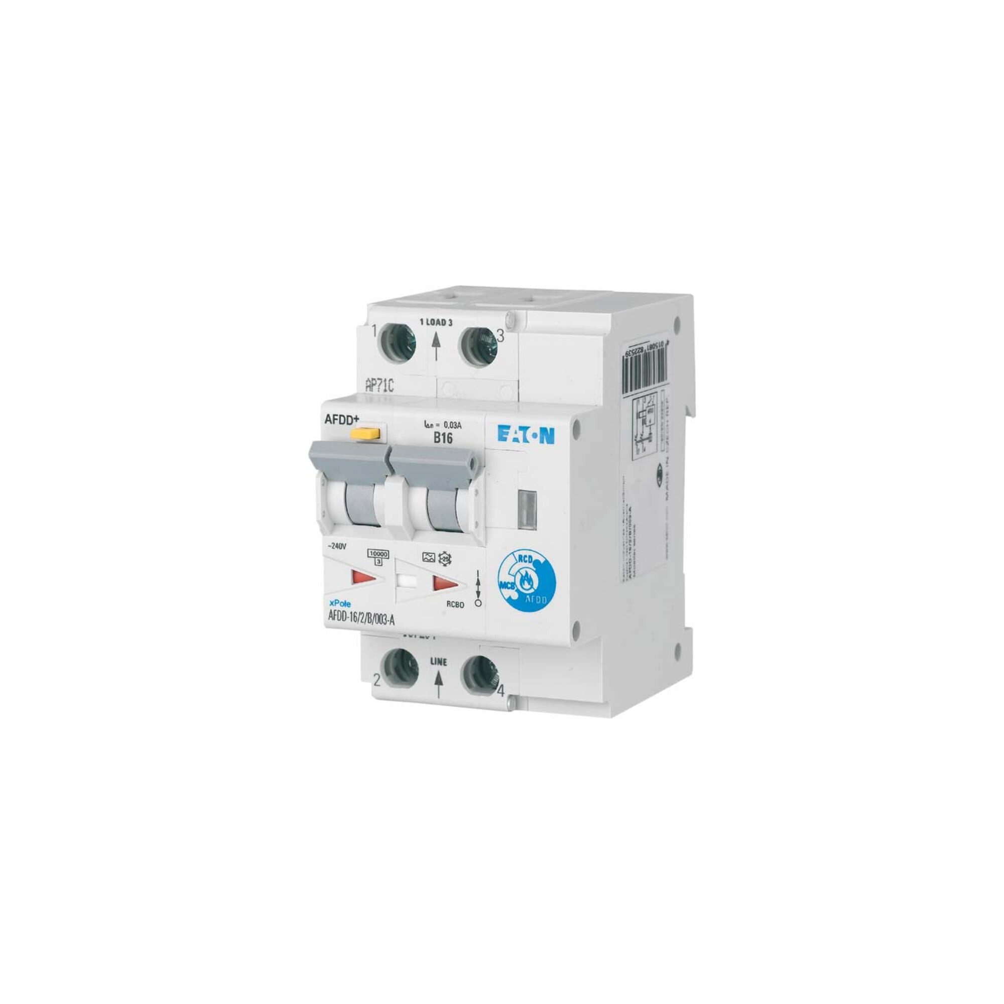 EATON Aufkleber Eaton Brandschutzschalter 2polig, B16A, 30mA AFDD-16/2/B/003-A