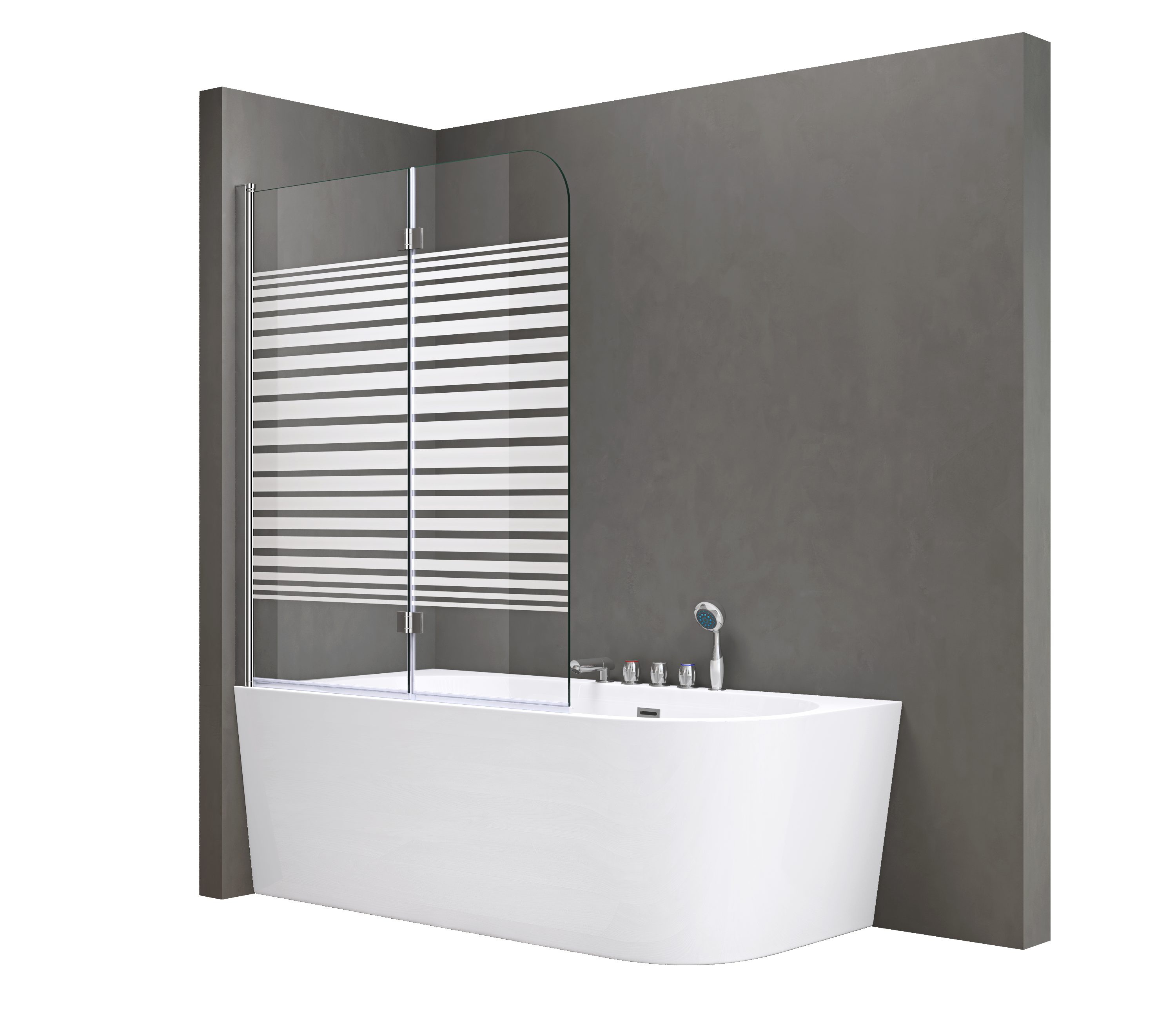doporro Duschwand für Badewanne Badewannenaufsatz inkl. günstig online kaufen