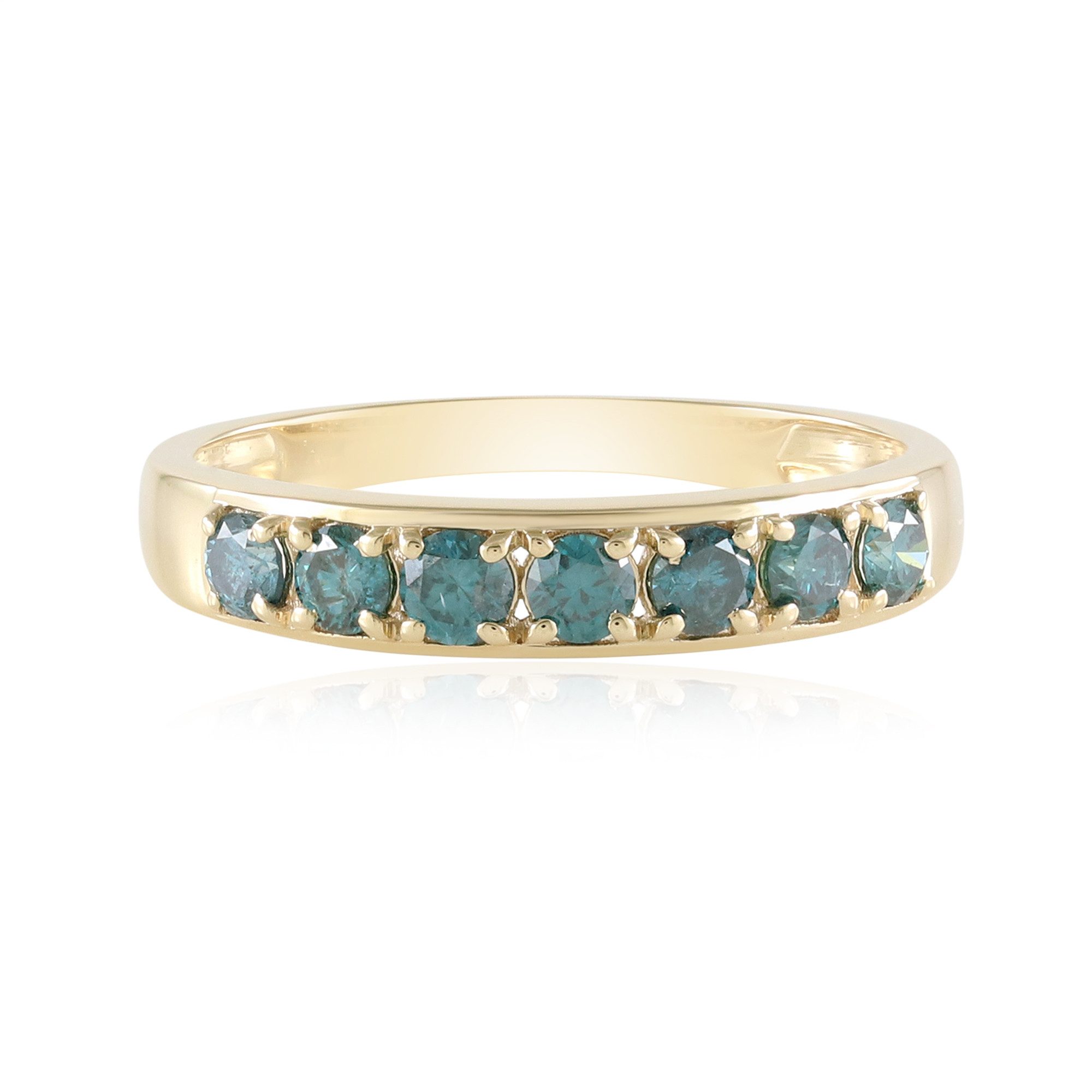 Cavill Diamantring Blauer Diamant 375 Gold Ring, 0,63ct (1-tlg)