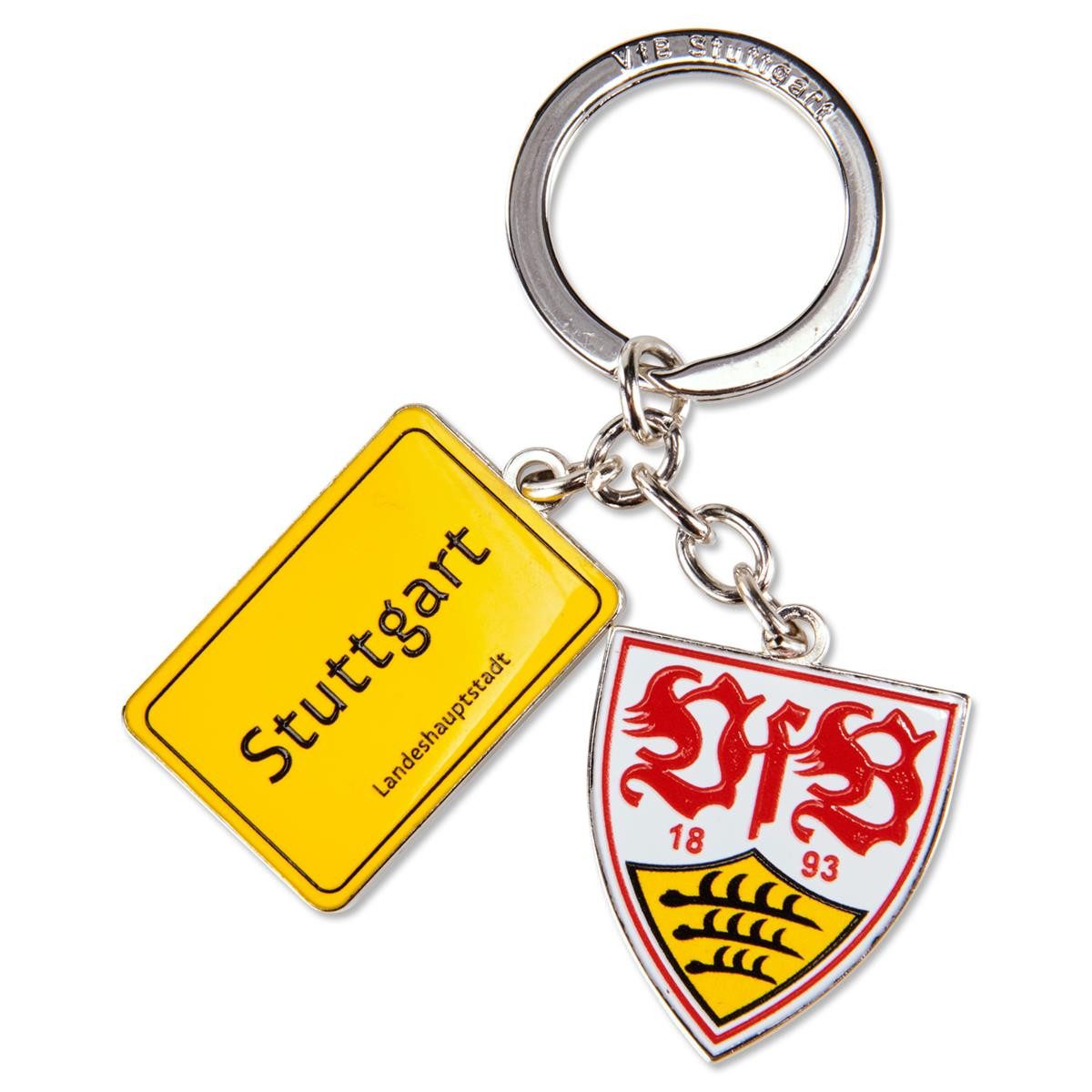 VfB Stuttgart Schlüsselanhänger VfB Stuttgart Schlüsselanhänger Stadtschild Wappen