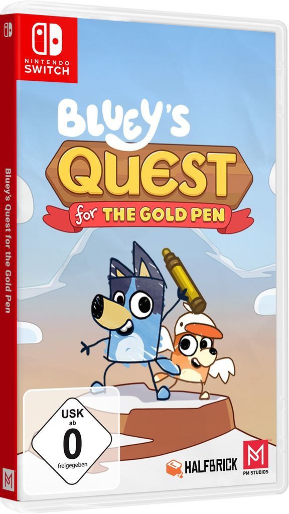Bluey's Quests for the Gold Pen (Softwarekarte), Nintendo Switch