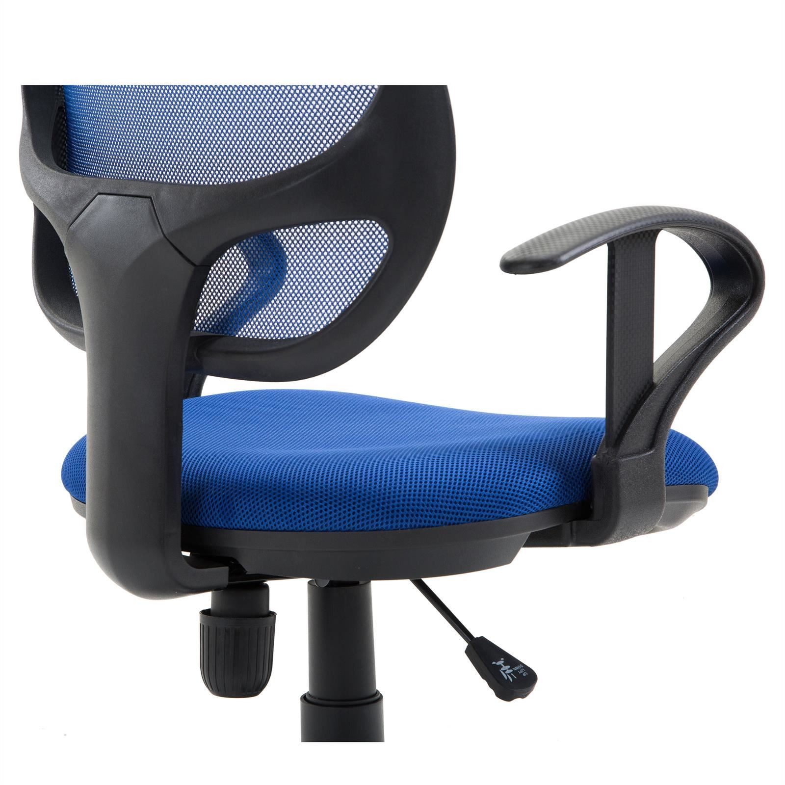 IDIMEX Drehstuhl COOL, Schreibtischstuhl Kinder ergonomisch höhenverstellbar Drehstuhl blau