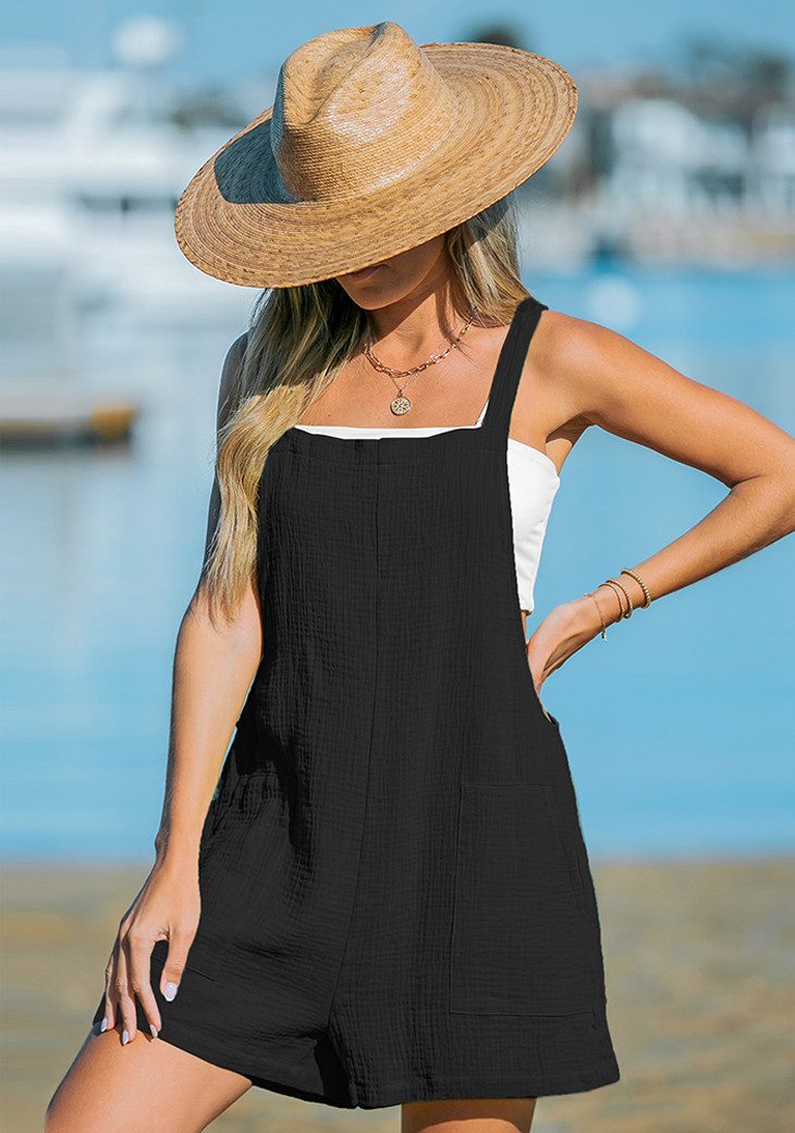 Cupshe Jumpsuit mit weitem Bein und schrägen Taschen
