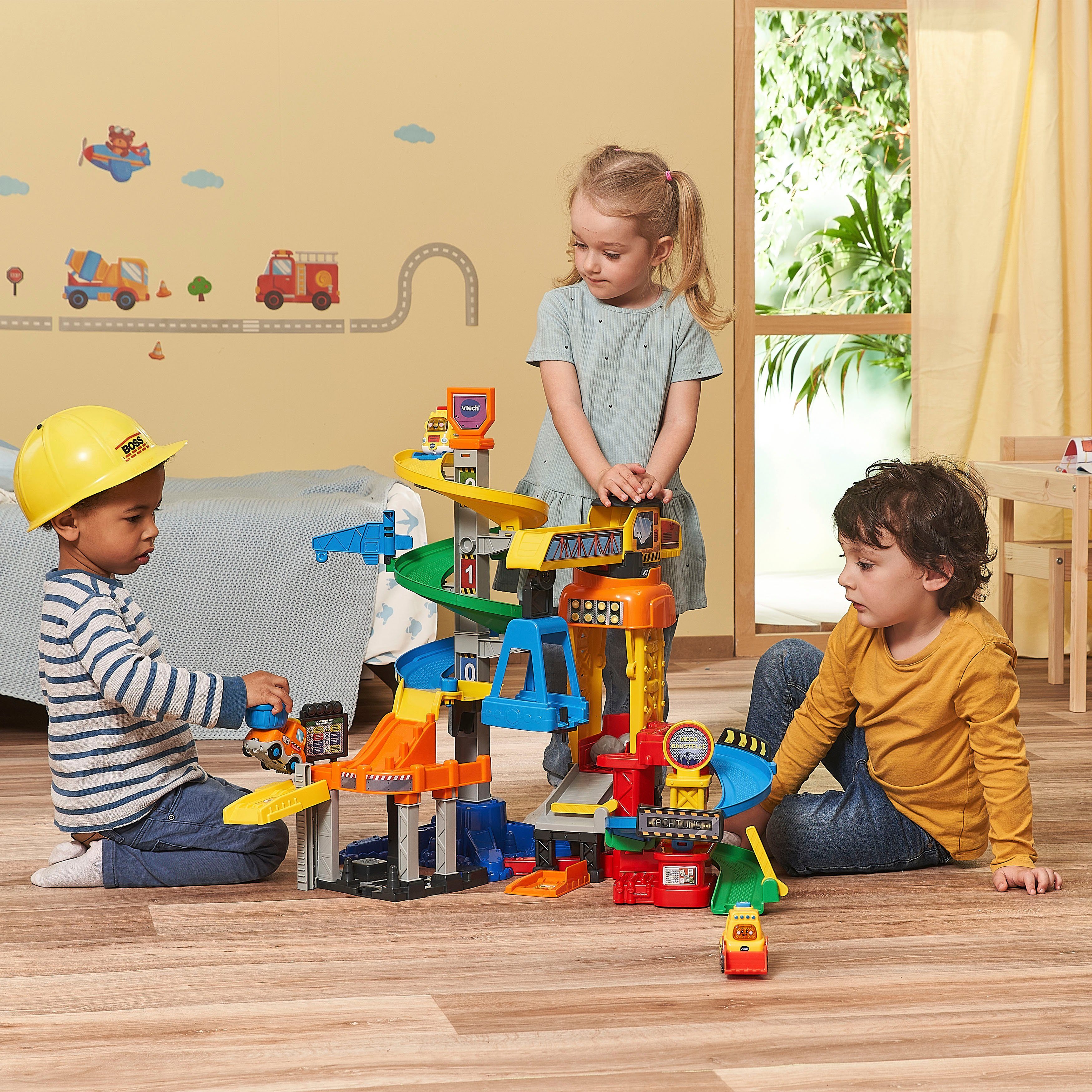 Vtech® Spielwelt Tut Tut Baby Flitzer, Mega Baustelle, mit Sound – Bild 5 von 5