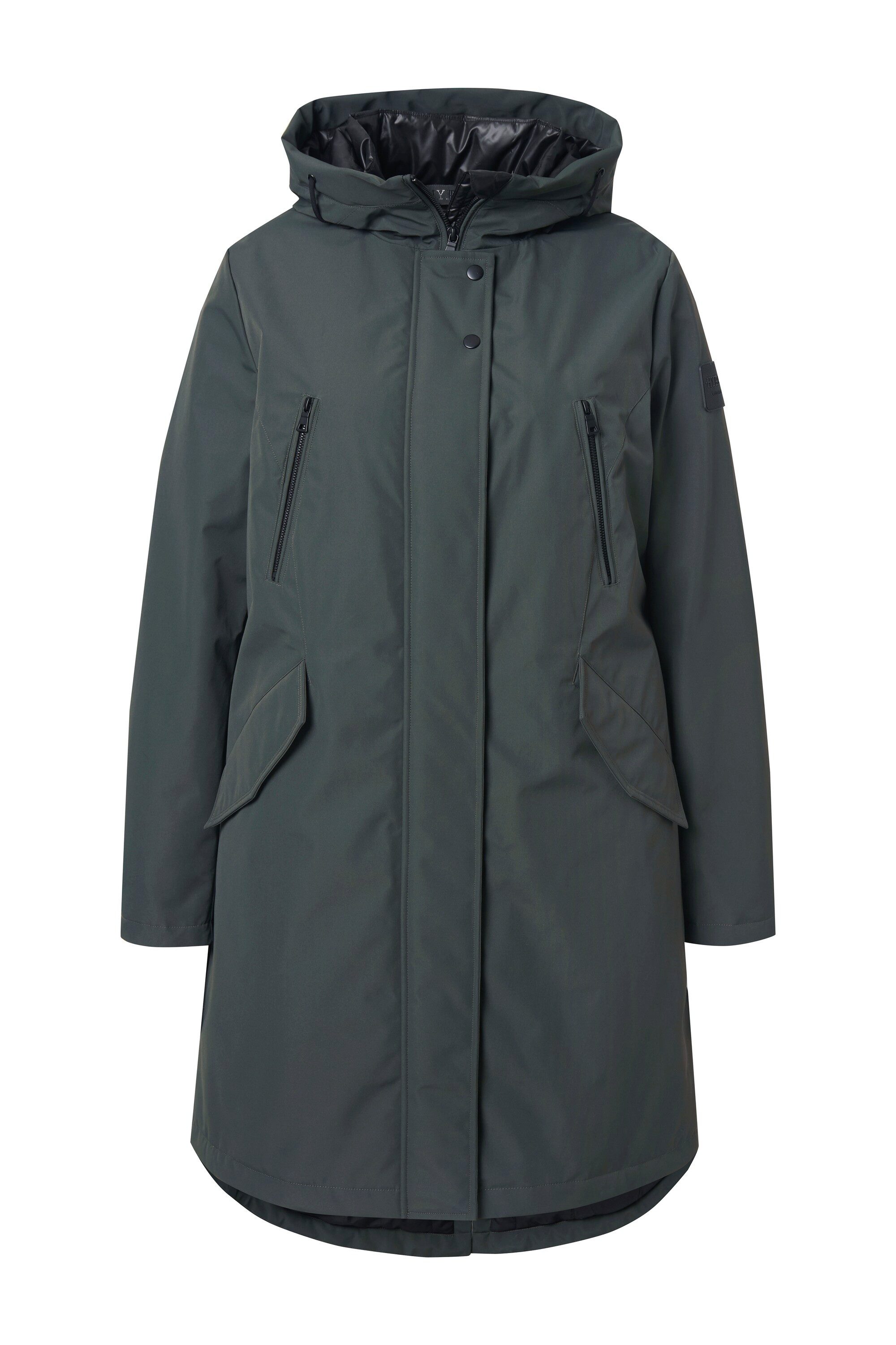 Ulla Popken Wintermantel HYPRAR Funktionsjacke wasserabweisend Kapuze günstig online kaufen