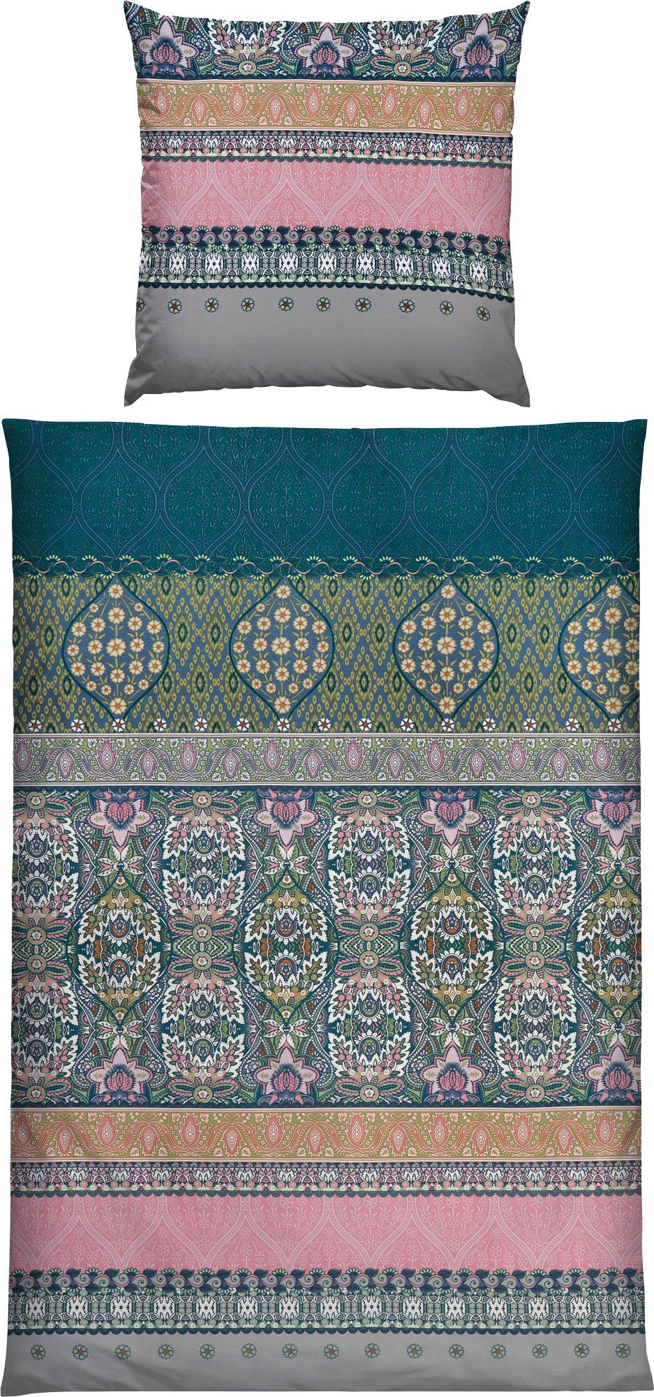 Erwin Müller Bettwäsche Bettwäsche, Mako-Satin, Paisley