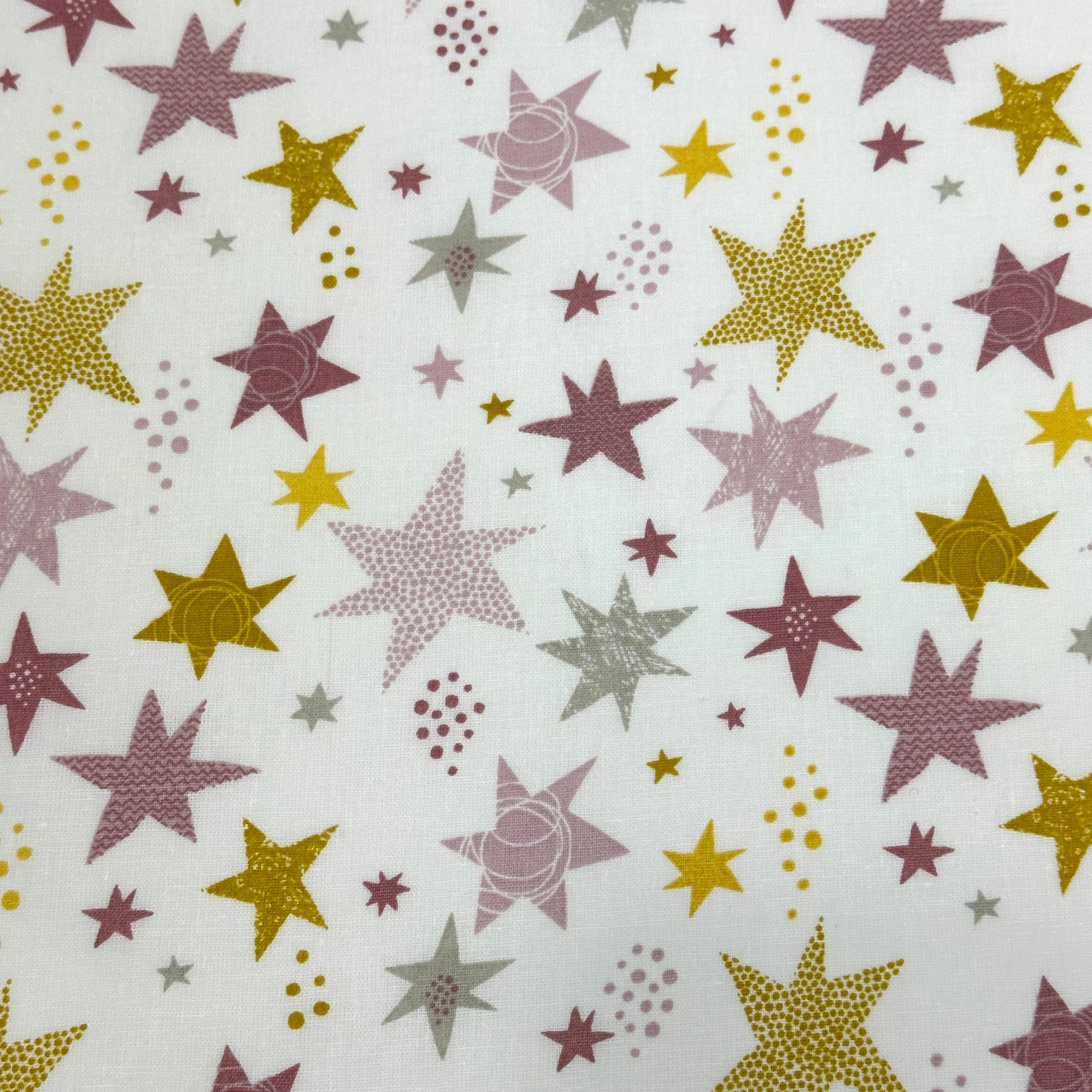 MAGAM-Stoffe Stoff "Bunte Sterne", Baumwollstoff Kinderstoff OEKO-TEX Meterware ab 50cm