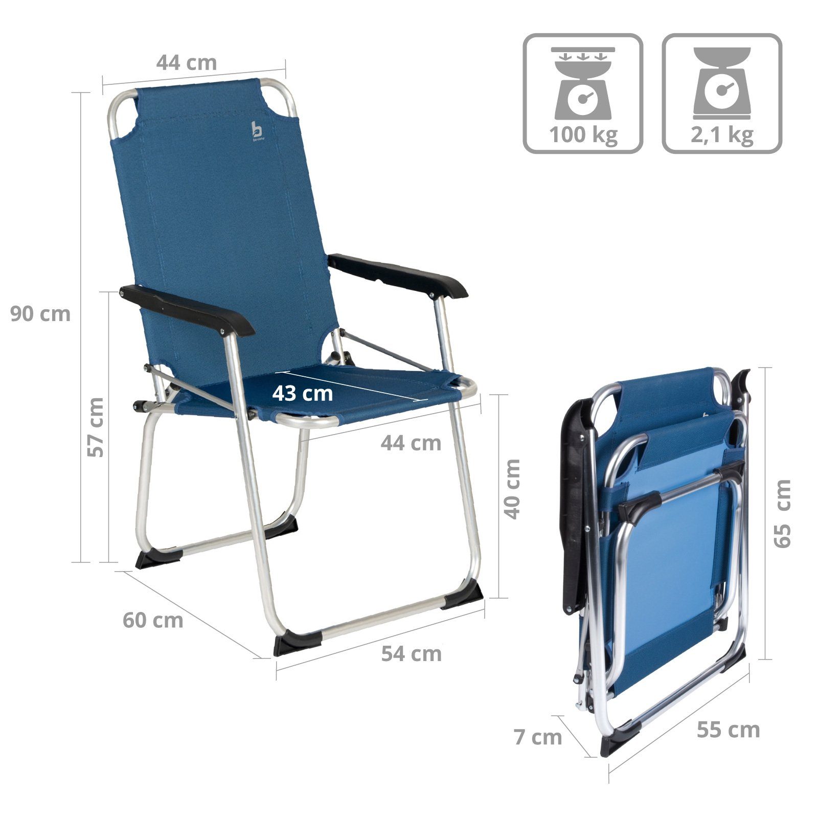 Bo-Camp Campingstuhl Alu Klappstuhl Angelstuhl Anglerstuhl, Camping Stuhl K günstig online kaufen