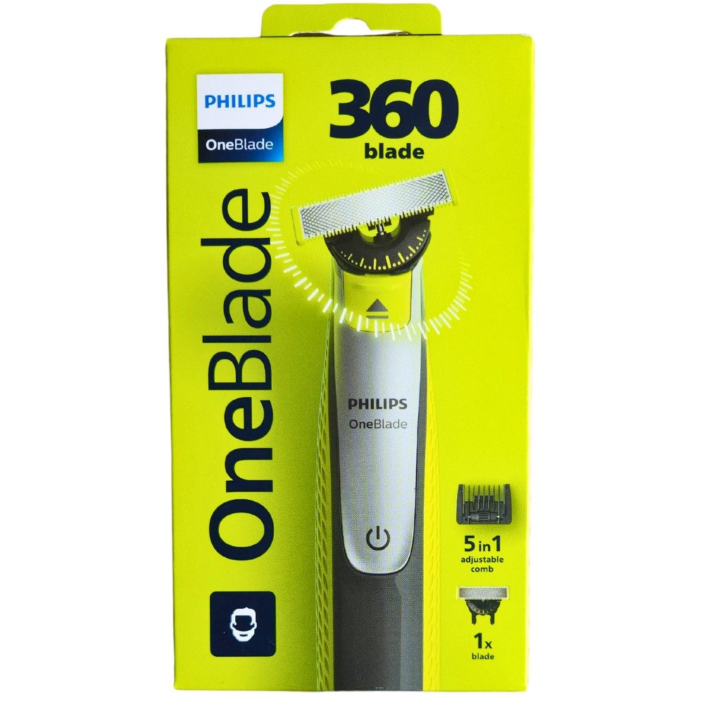 Philips Elektrorasierer OneBlade 360 - 5 in 1 - QP2734/23, Aufsätze: 1, Nass und trocken einsetzbar
