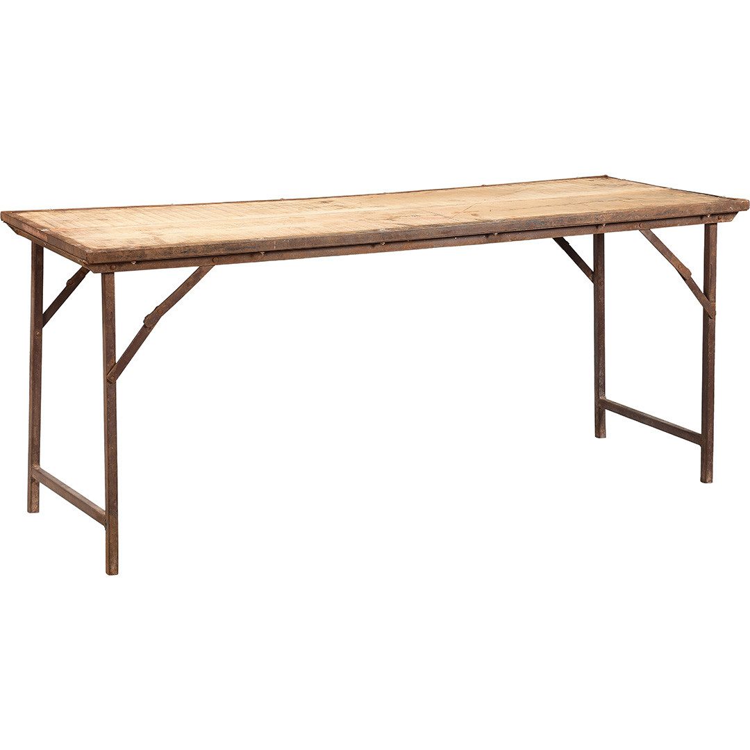 Vintagehaus Esstisch Esstisch Industrial Vintage Klapptisch 180/60 Metall