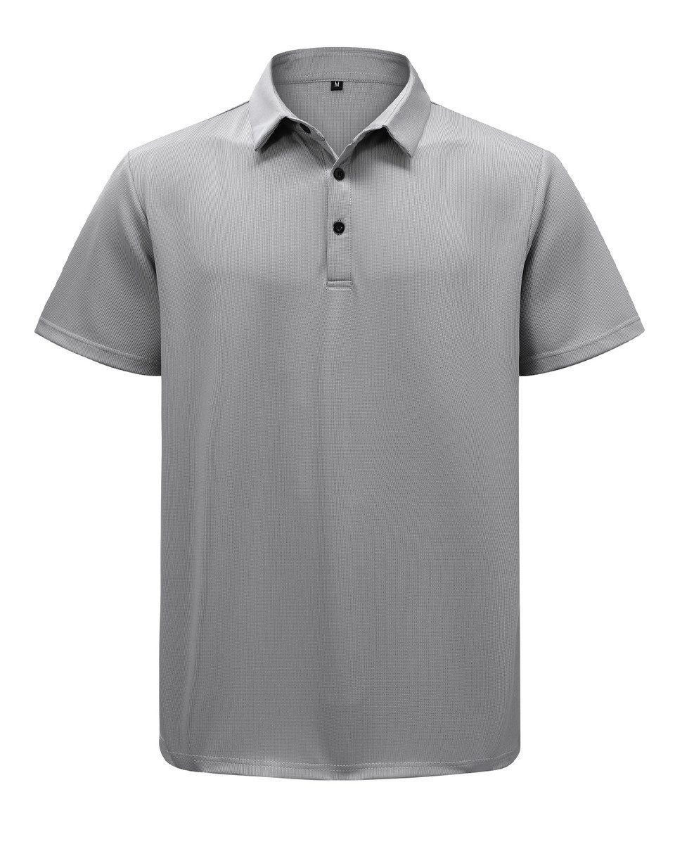 Allthemen Poloshirt Herren Kurzarm Poloshirt mit 3-Knopfleiste Business Regular Fit