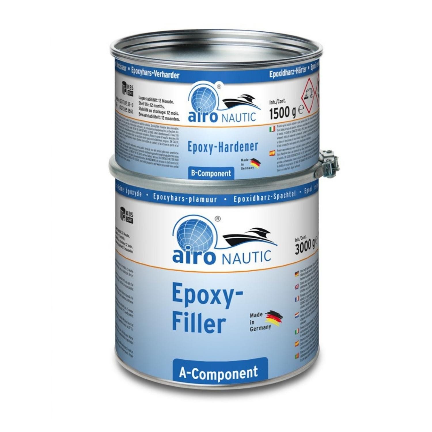 DD Composite Fertigspachtel 4,5kg Nautic, Epoxidharzspachtelmasse, (schnell härtend, gut schleifbar, wasserbeständig), 2-Komponenten-Spachtel