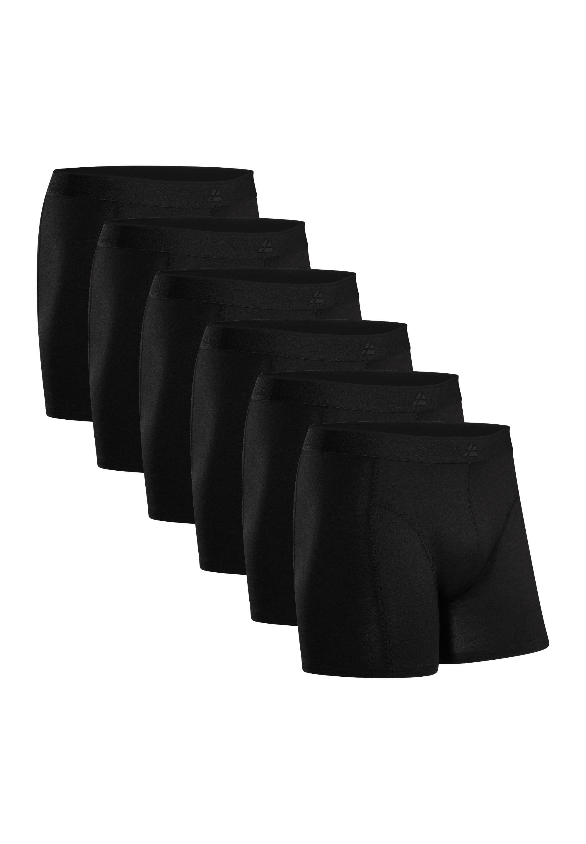 DANISH ENDURANCE Boxershorts Bamboo Trunks 6St Superweich mit elastischem Bund, Bambus Unterhosen für Herren – Bild 2 von 5