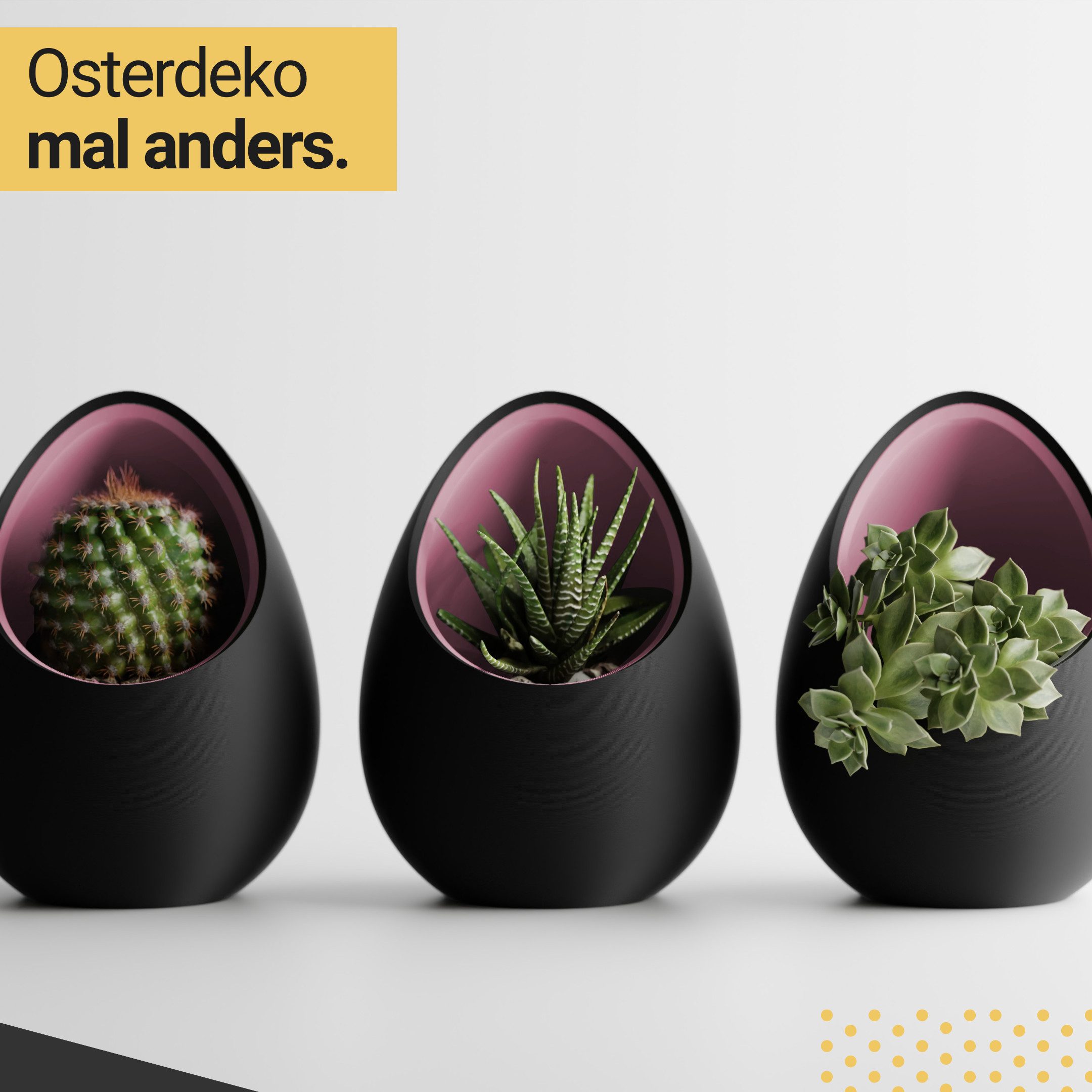 Shapes - Decorations Blumentopf Nuvia Planter – Inspired by the idea of a nest. (Topf und Einsatz), Two-Tone Design