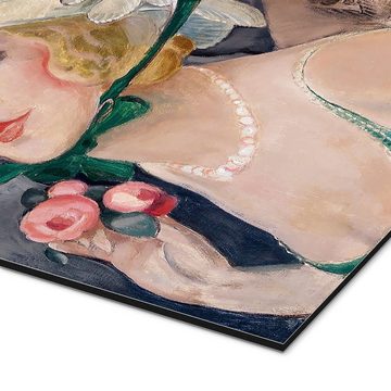 Posterlounge Alu-Dibond-Druck Gerda Wegener, Zwei Kokotten mit Hüten, Vintage Malerei