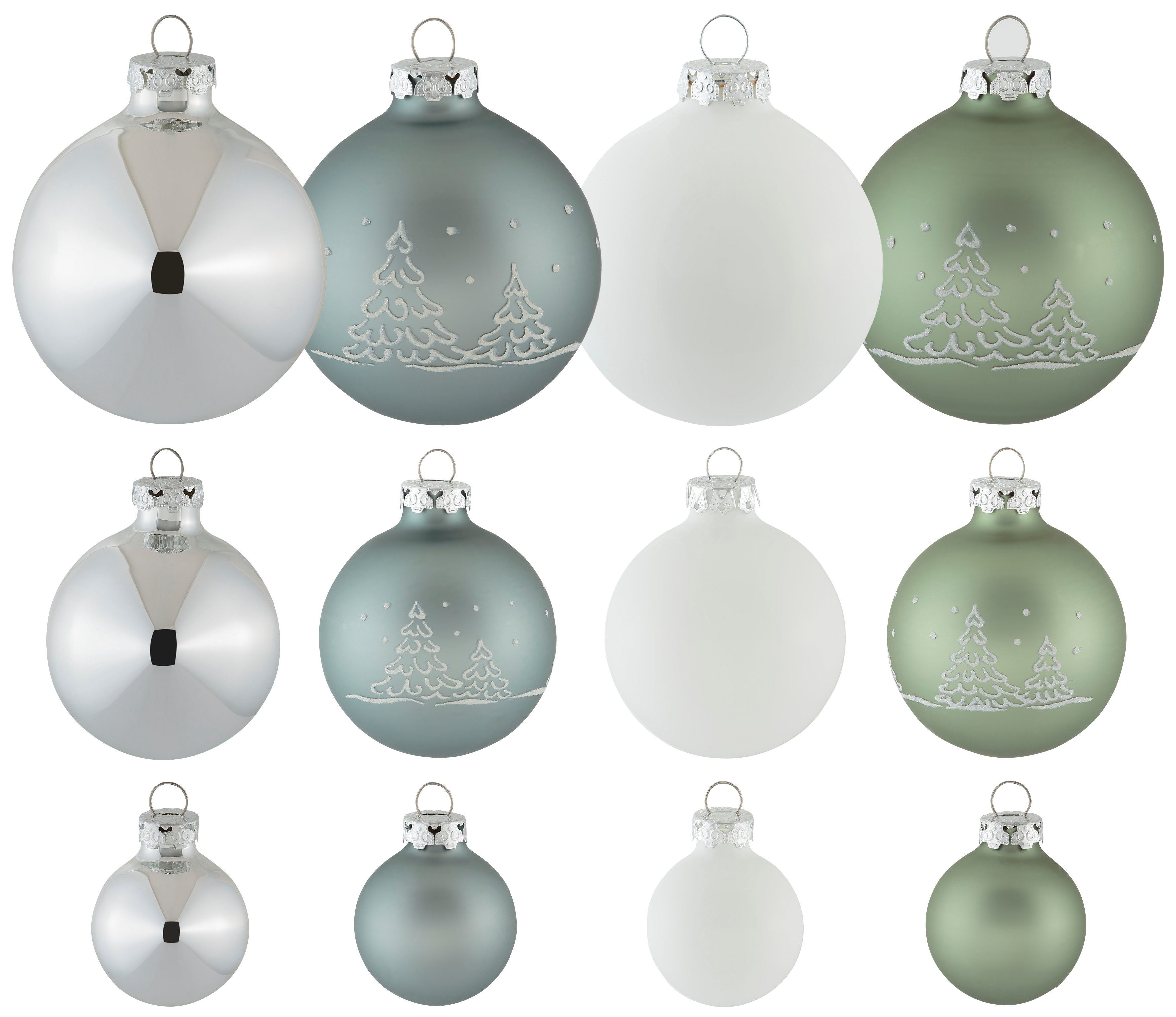 Thüringer Glasdesign Weihnachtsbaumkugel Christmas Hygge, Weihnachtsdeko,  Christbaumschmuck (30 St), Christbaumkugeln aus Glas