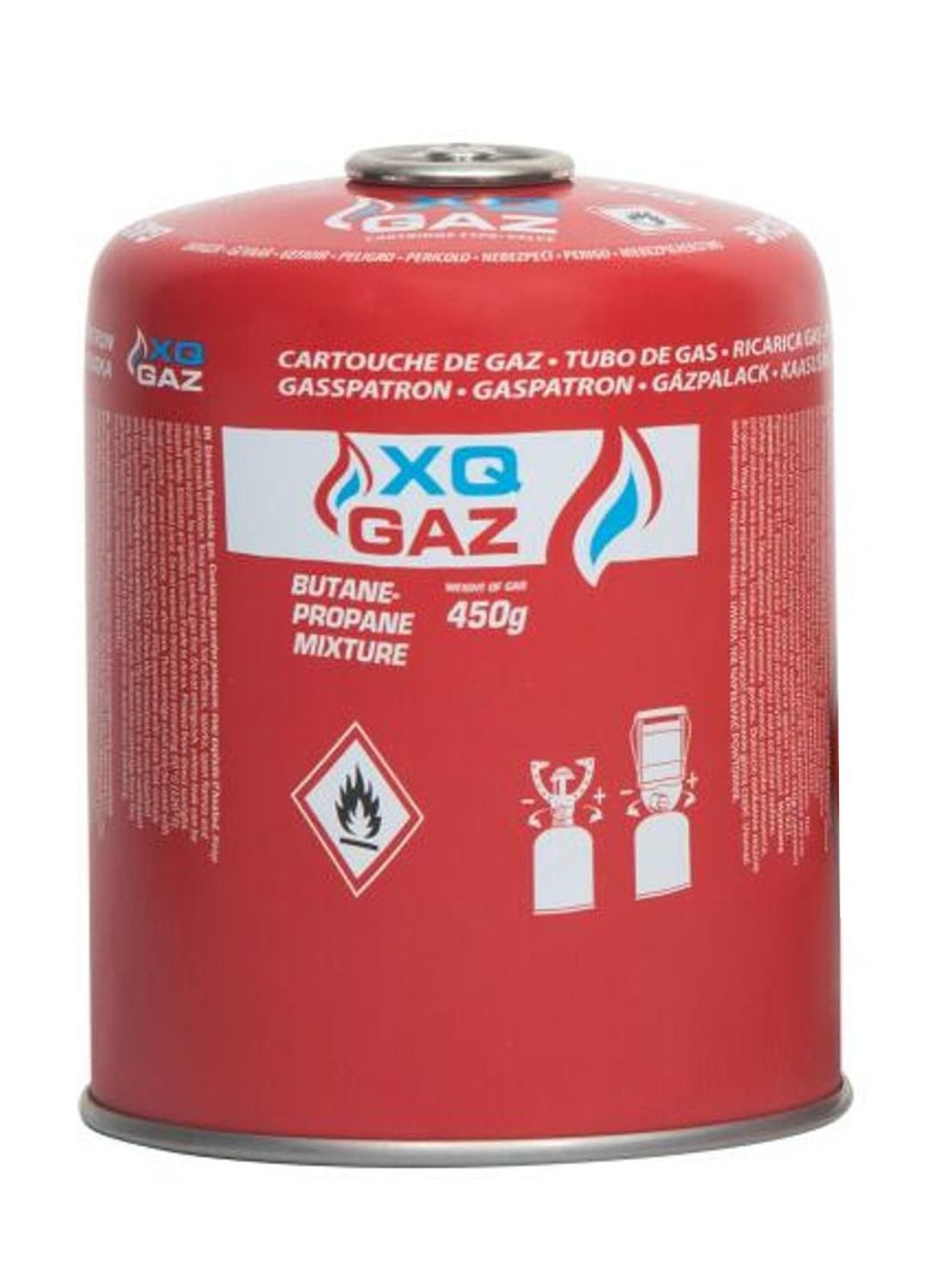 BURI Gaskartusche Gaskartusche Campinggas Ventilkartusche Campingkochergas 762ml 450g, 1 St.