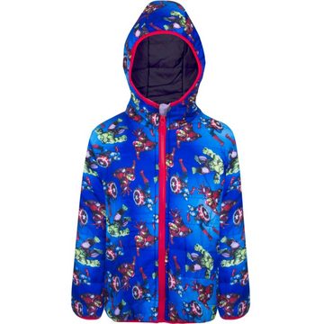 MARVEL Wendejacke Avengers - Hulk CA Kinder Jacke Gr. 104 bis 140, in Blau oder Grau