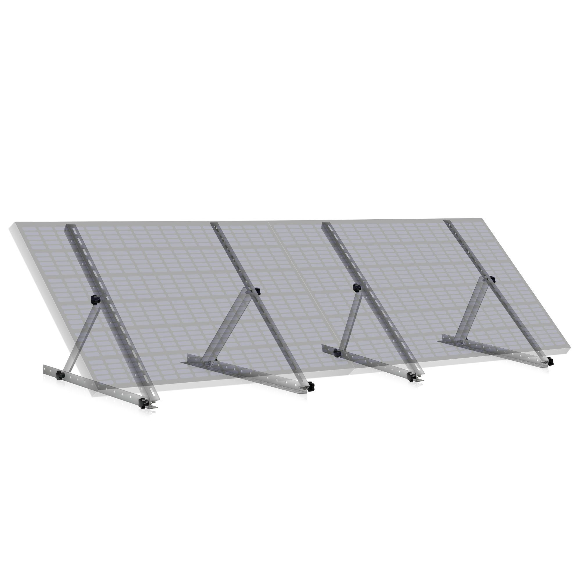 Zelsius Solarmodul-Halterung Zelsius Aluminium Solarmodul Halterung, von 0 bis 90 Grad, für zwei Pa