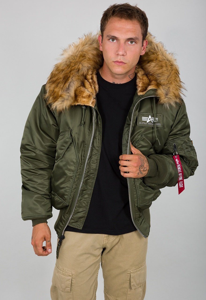 Alpha Industries Funktionsjacke Fliegerjacke 45P Hooded Custom dunkelgrün H günstig online kaufen