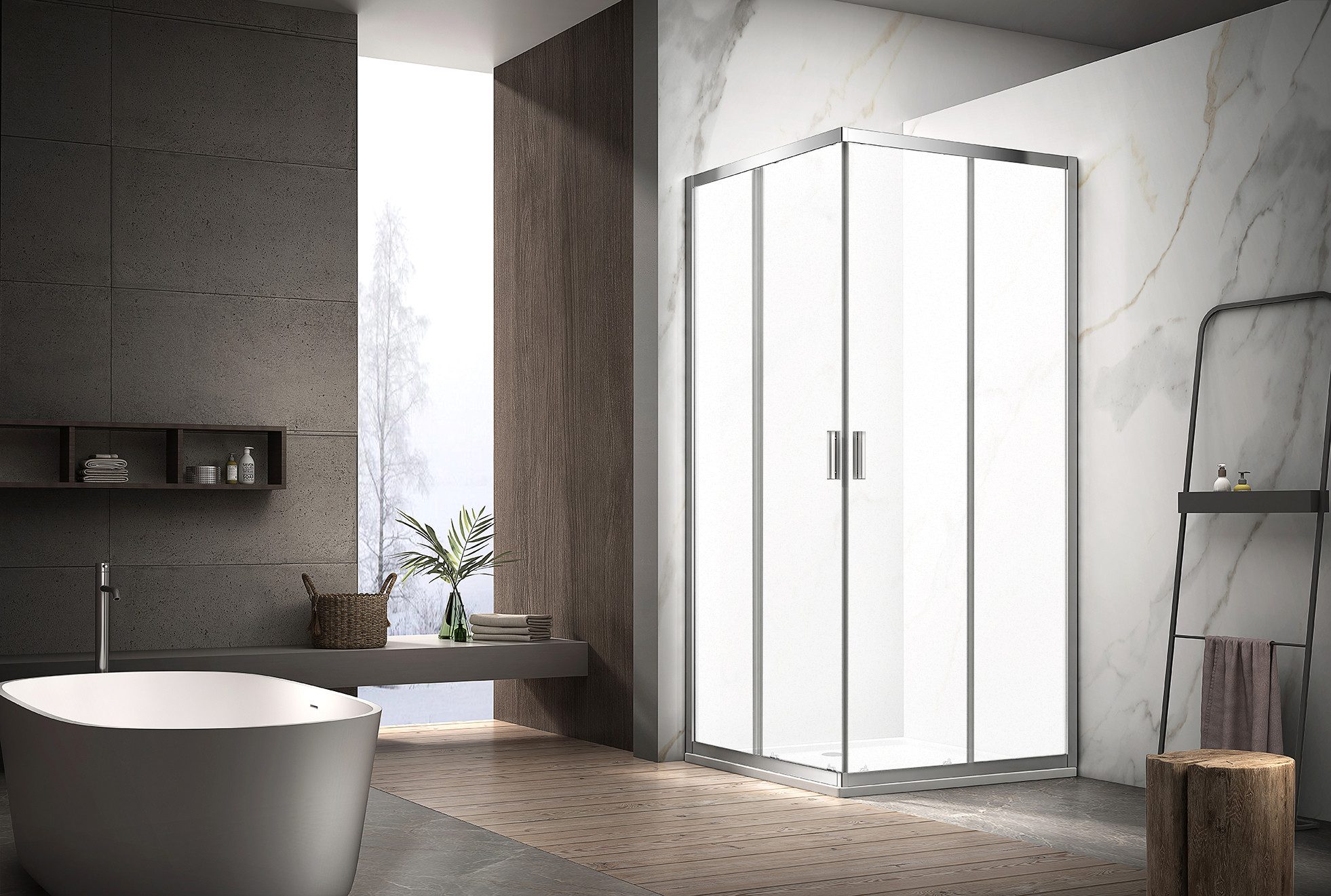 welltime Eckdusche New Summer, BxT: 100x100 günstig online kaufen