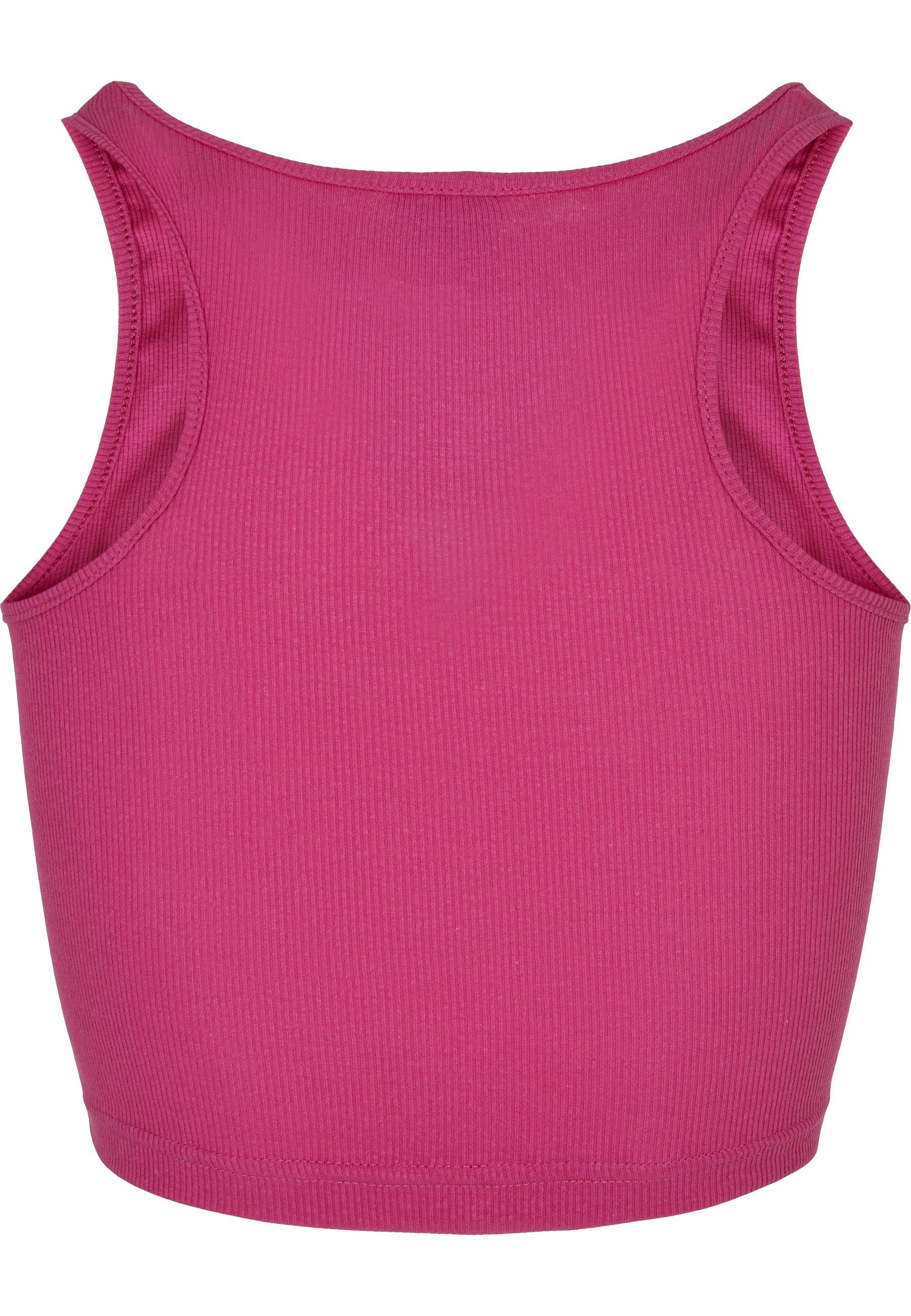 URBAN CLASSICS Muskelshirt Urban Classics Damen Ladies Cropped Rib Top (1-tlg)