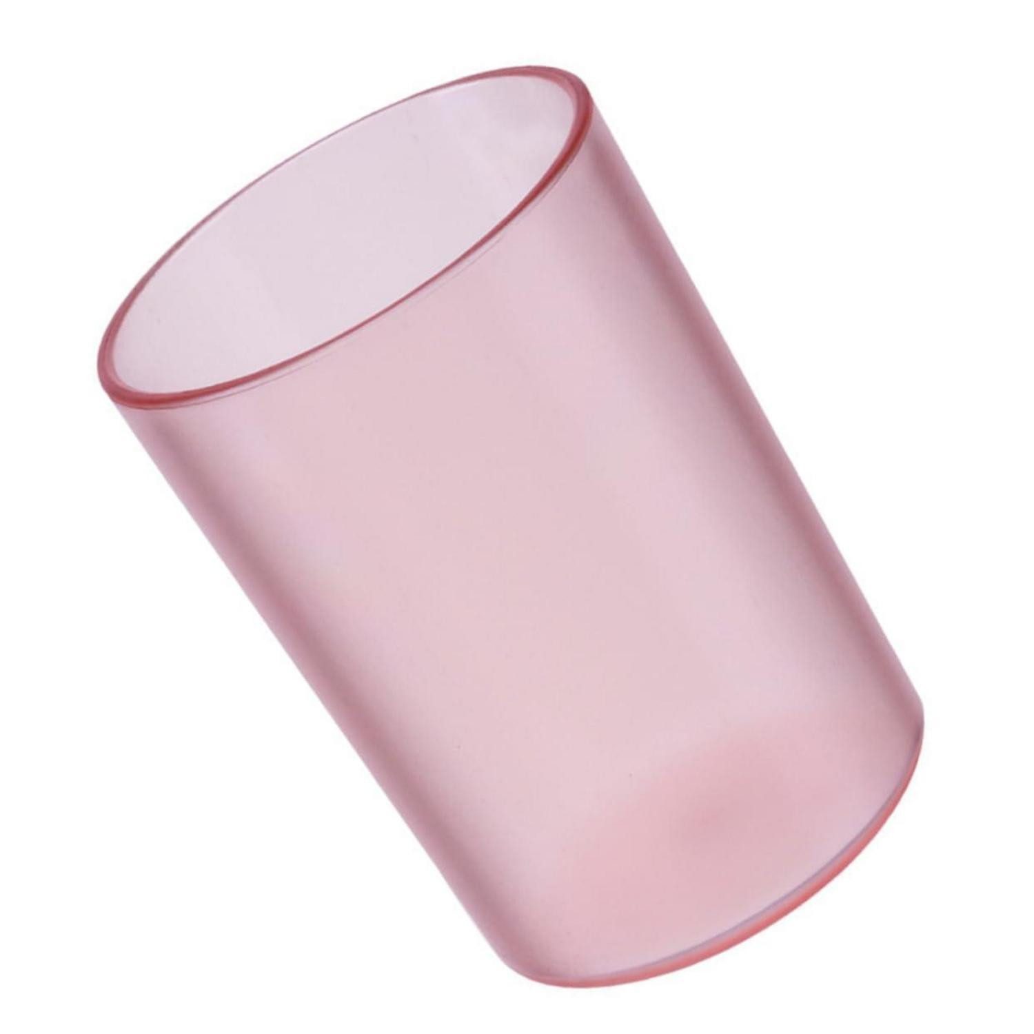 LuxusKollektion Zahnputzbecher Zahnputzbecher Rosa Transparent, (1-St)