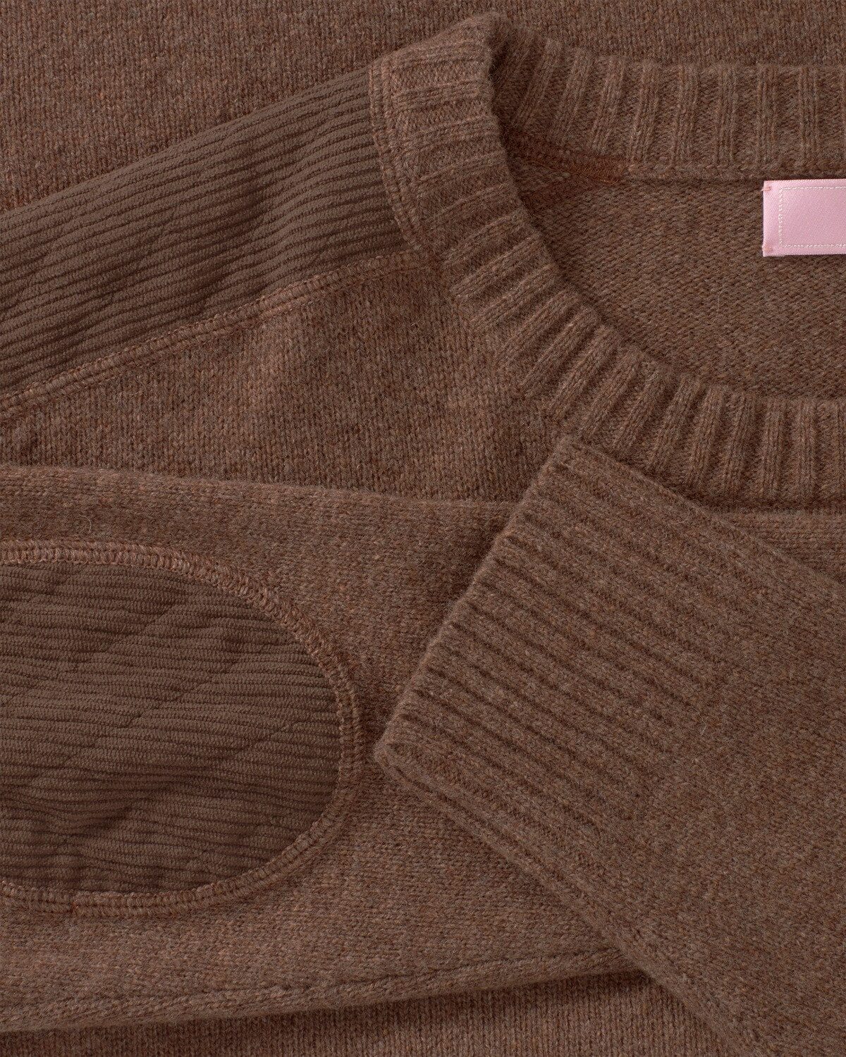 Brigitte von Schönfels Strickpullover Pullover mit Cord-Patches