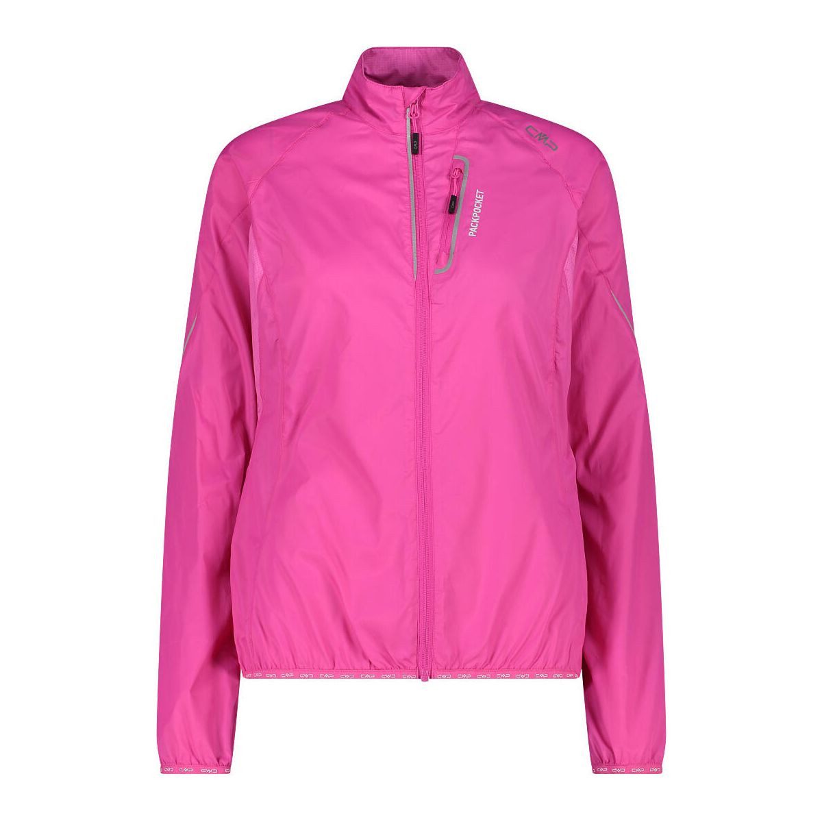 CMP Windbreaker Woman Jacket Leichte, wasserdichte Damen-Jacke mit reflektierenden Details und