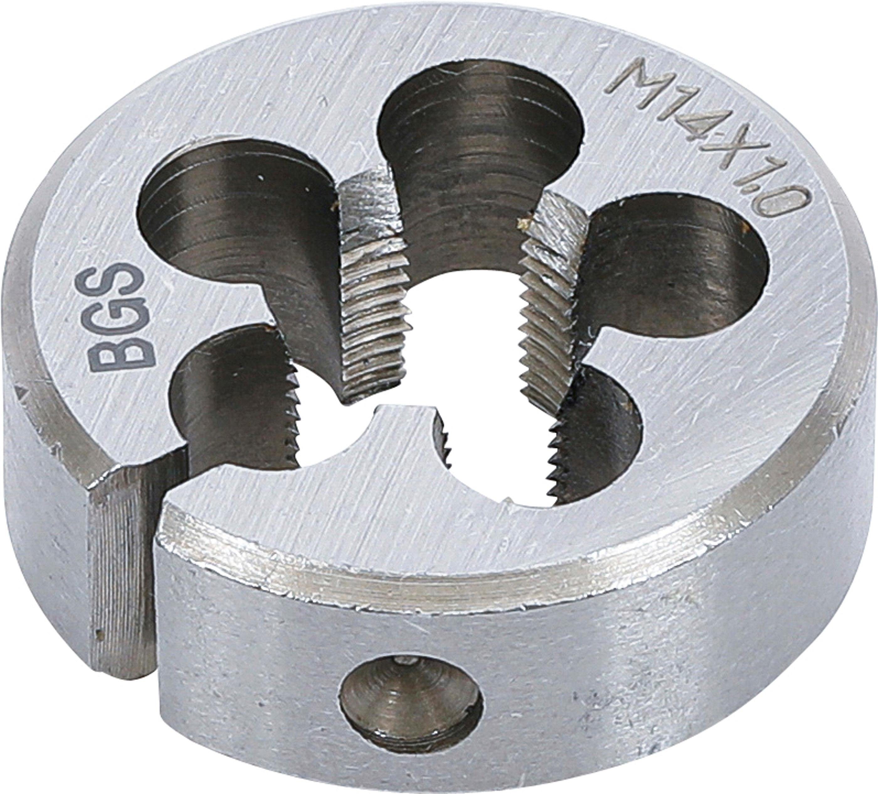 BGS technic Gewindeschneideisen Gewindeschneideisen, M14 x 1,0 x 38 mm