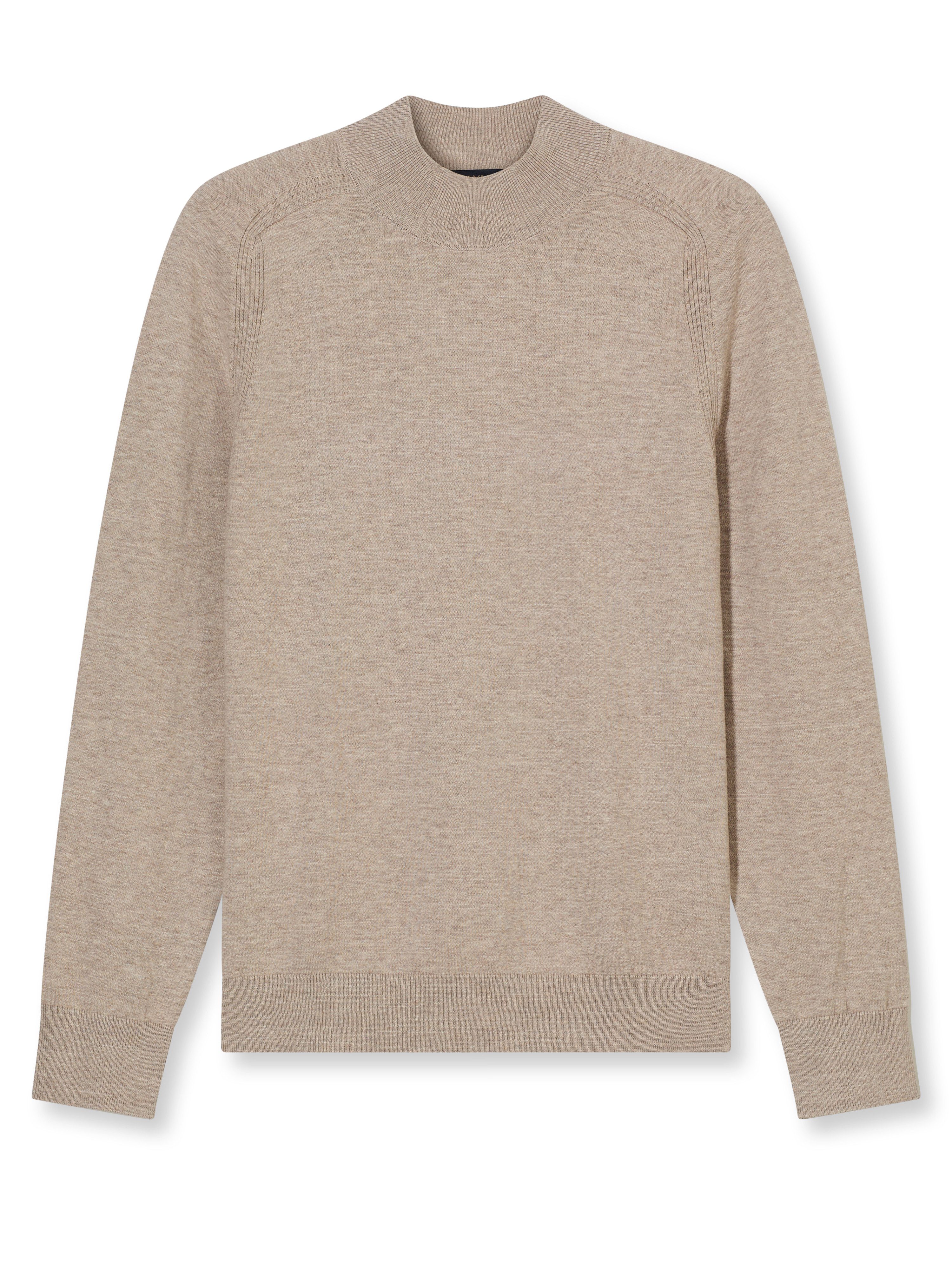 OLYMP Rundhalspullover Rundhals in melierter Optik günstig online kaufen