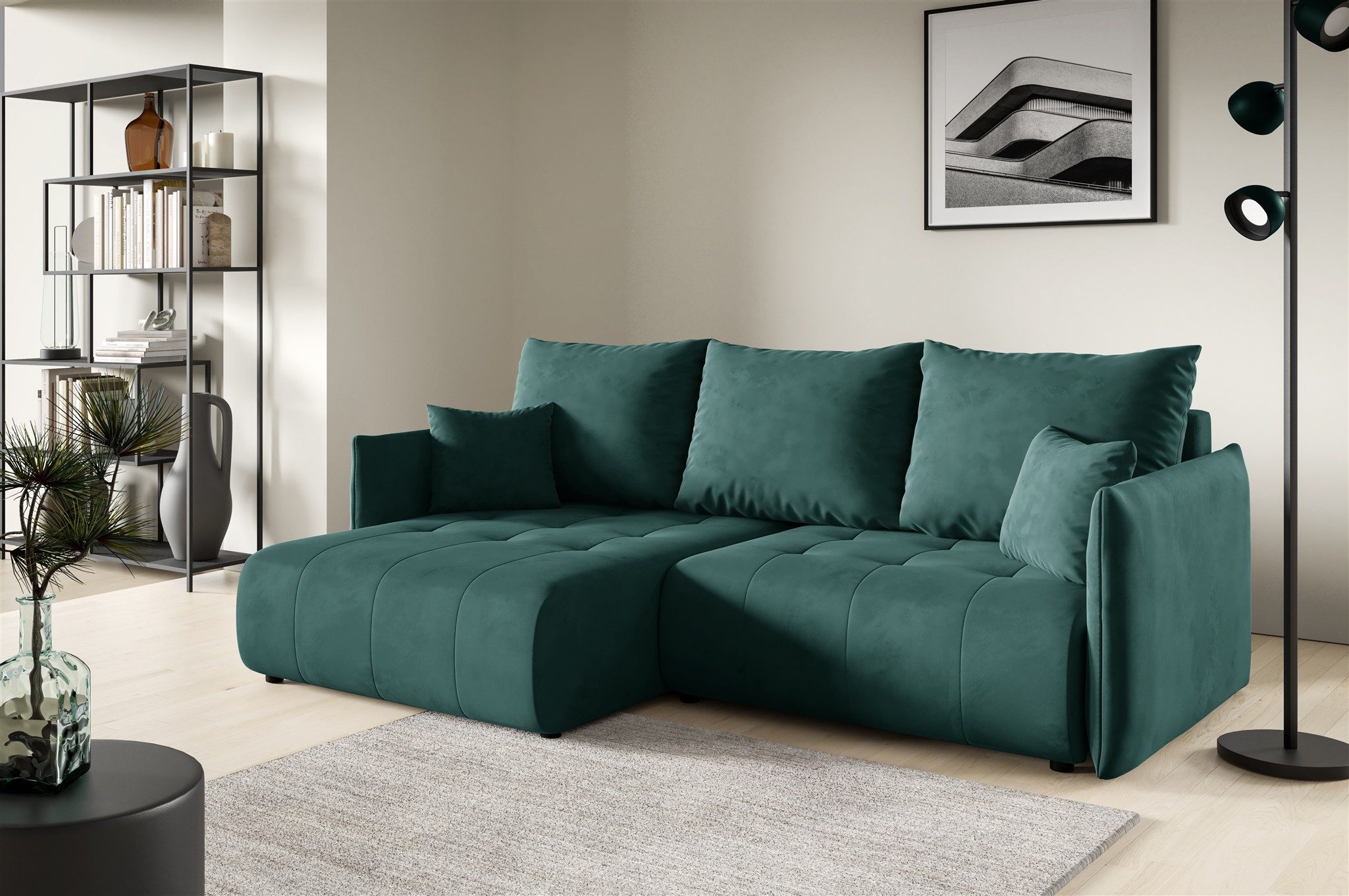 Fun Möbel Ecksofa Schlafsofa Sofa CANIO günstig online kaufen