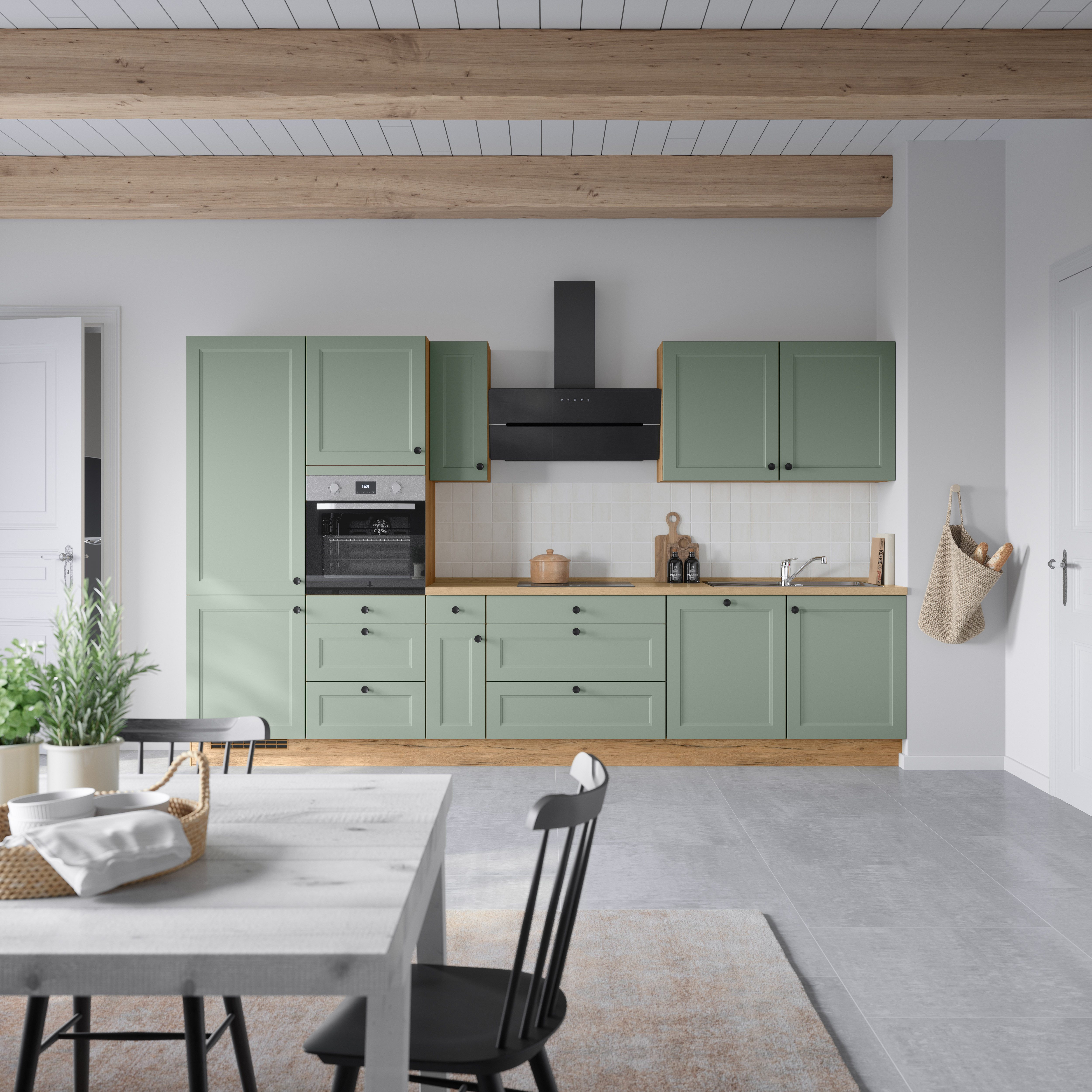 nobilia® Küchenzeile "Cascada II", NEU: individuell anpassbar mit gratis Profi-Beratung, vormontiert, Breite 360 cm, Ausrichtung wählbar, wahlw. mit E-Geräten