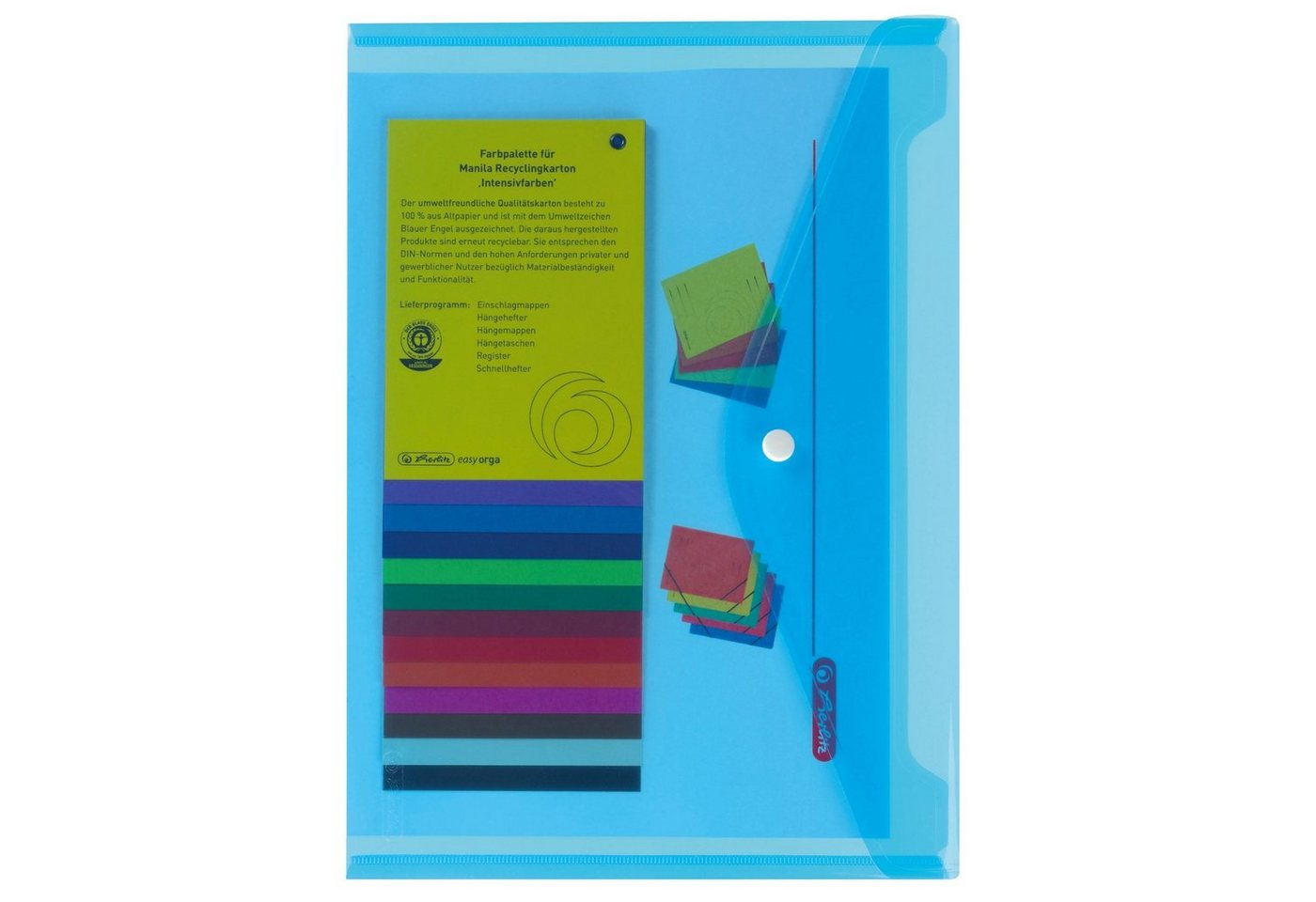 Thumbnail - Herlitz Hefter Dokumententaschen A4 Polypropylen 2er Set Blau