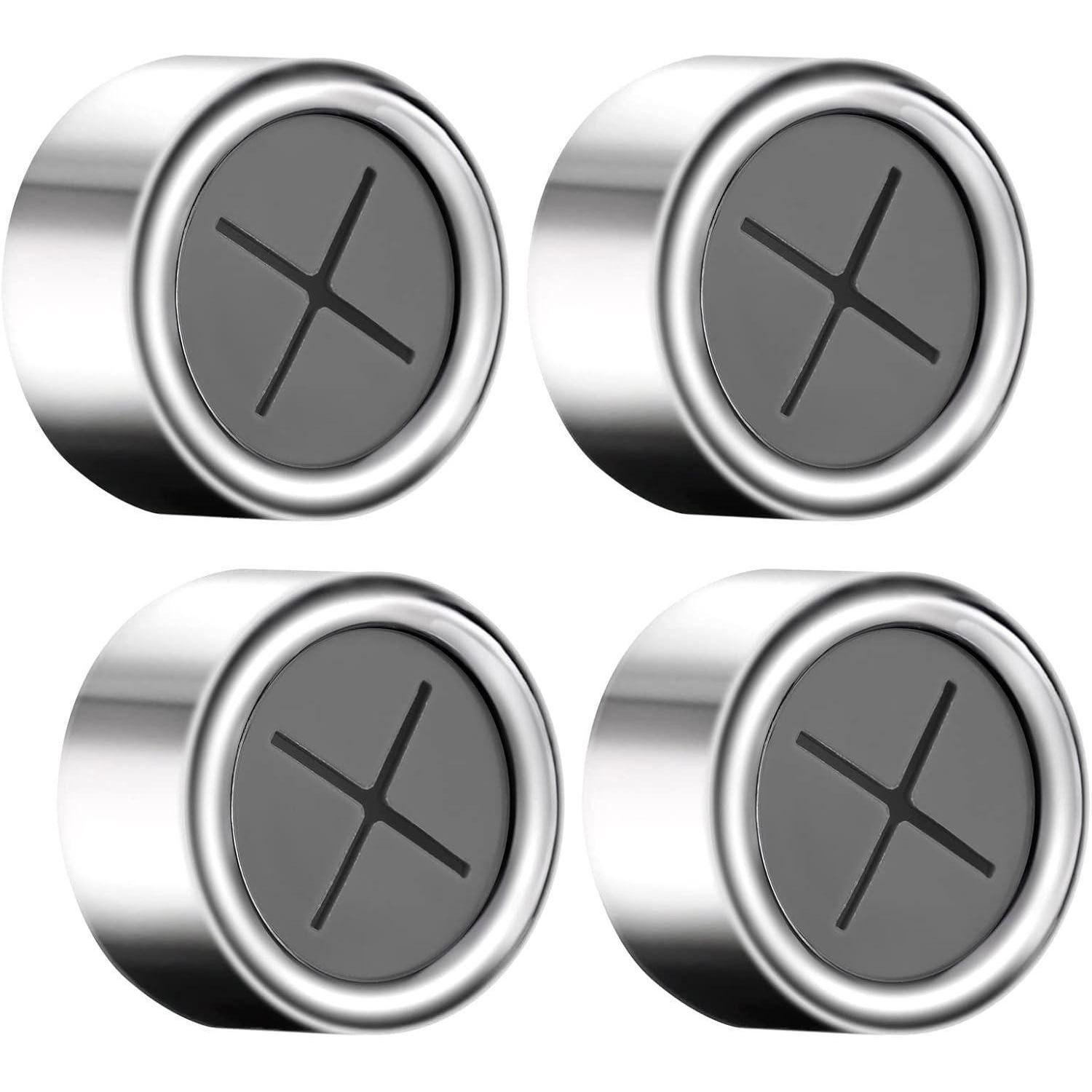 LuxusKollektion Handtuchklemme Geschirrtuchhalter ABS Крючок для полотенец selbstklebend Silber 4 Stück