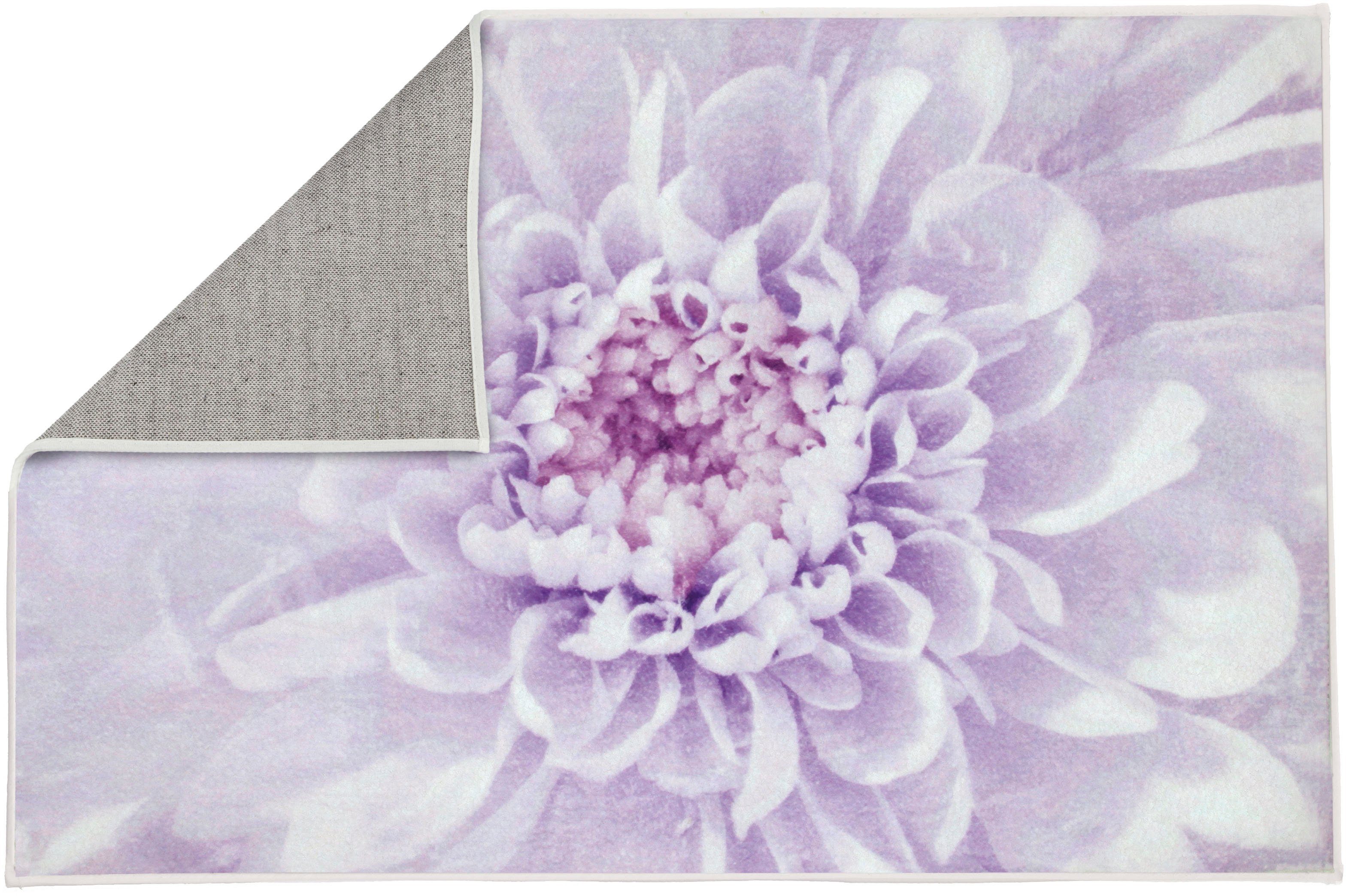 Kleine Wolke Badematte Dahlia, Badvorleger, Badezimmer Teppich, Höhe 5 mm, rutschhemmend beschichtet, fußbodenheizungsgeeignet, Polyester, rechteckig, Badteppic – Bild 4 von 5