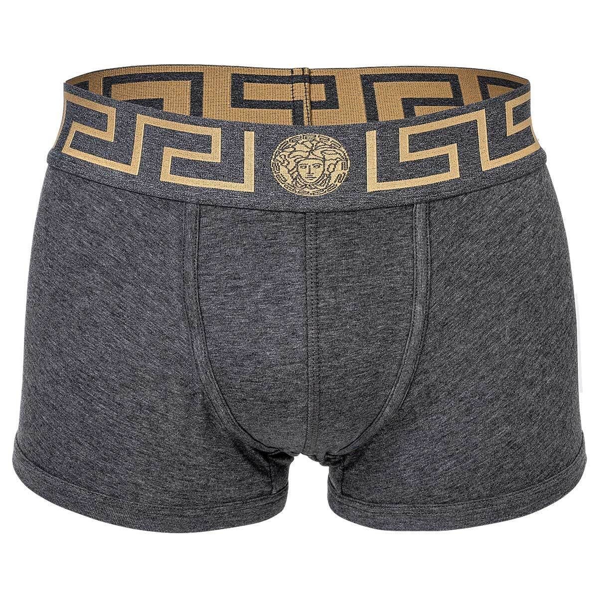 Slip 3er Boxer Pack Herren Baumwolle Schwarz/Grau/Weiß TOPEKA, Shorts, Versace -