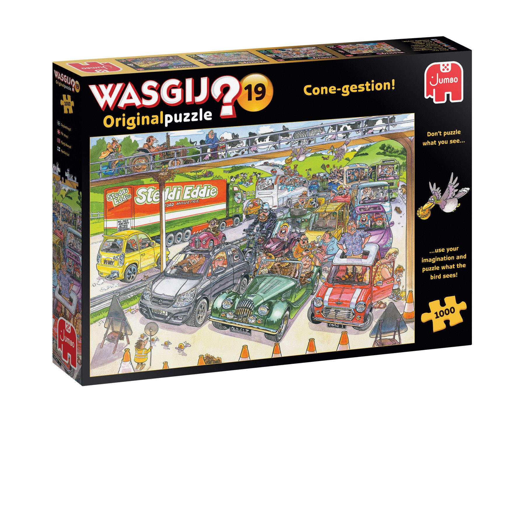 Jumbo Spiele Puzzle Wasgij Original 19 Cone-gestion! 1000 Teile Puzzle, 1000 Puzzleteile, Made in Europe