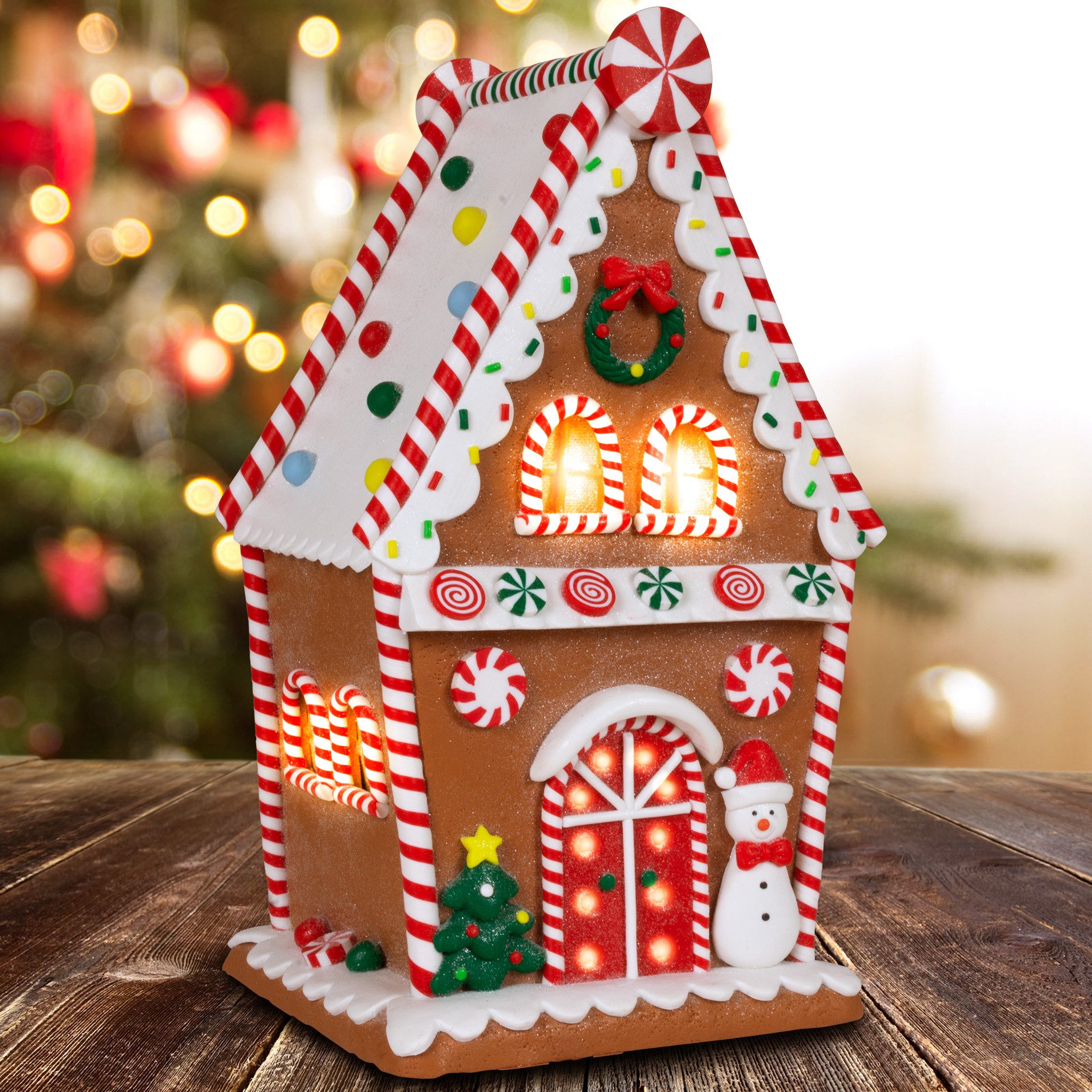 Christmas Paradise Weihnachtshaus Lebkuchenhaus mit LED 29 cm, Weihnachtsde günstig online kaufen