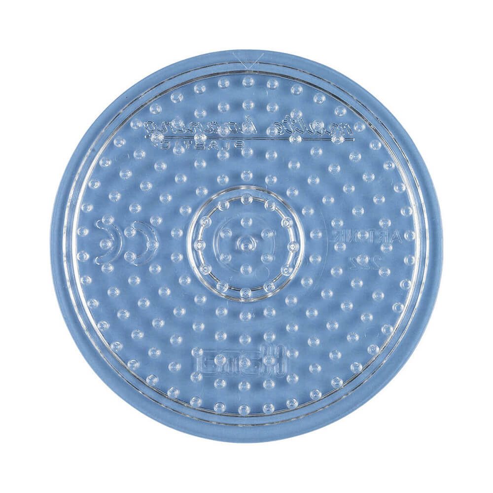 Hama Bügelperlen Hama Midi-Stiftplatte kl. Kreis, transparent