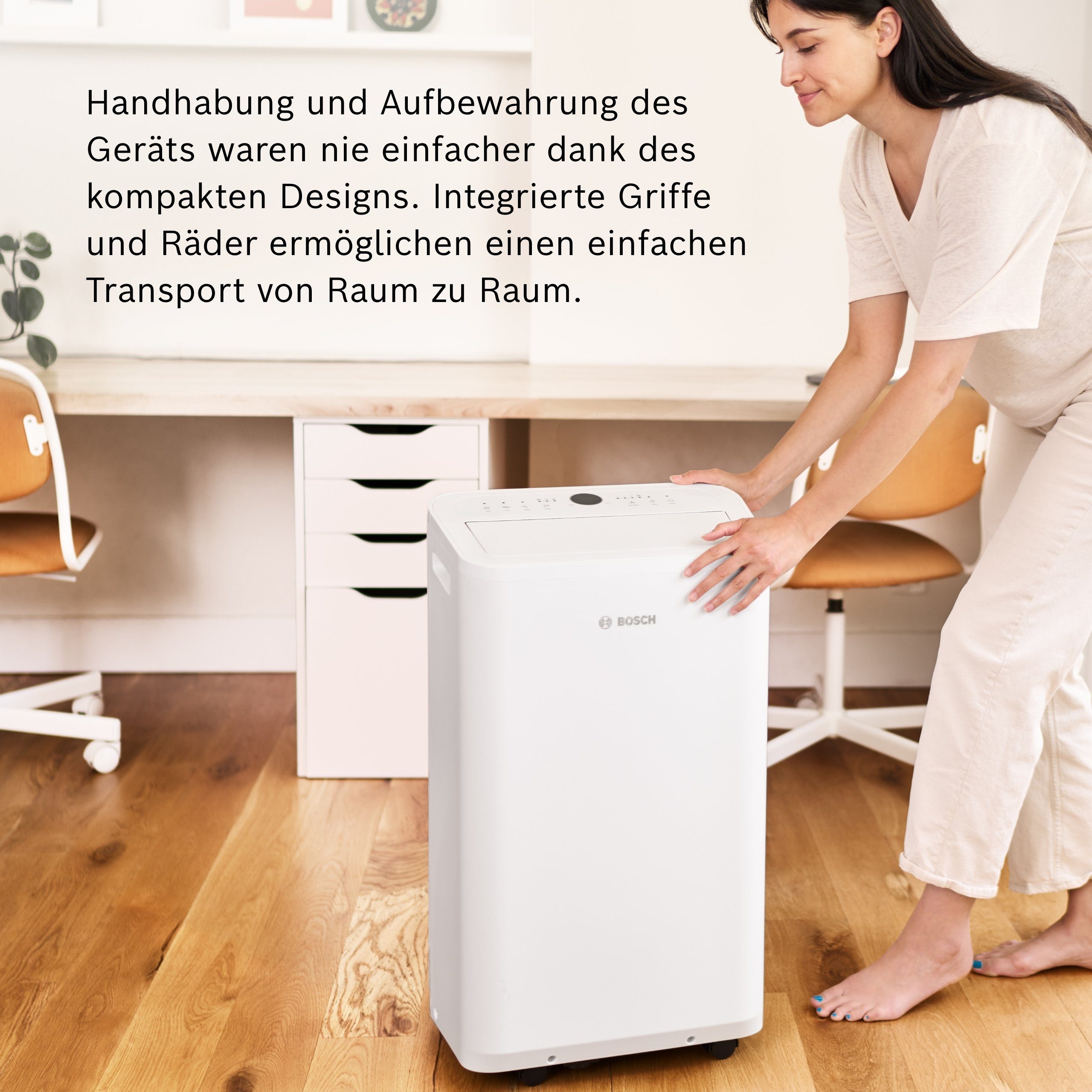 BOSCH 3-in-1-Klimagerät Cool 2000, für Räume bis zu 35m² - Auto-, Silent- & Sleep-Modus [Energieklasse A]