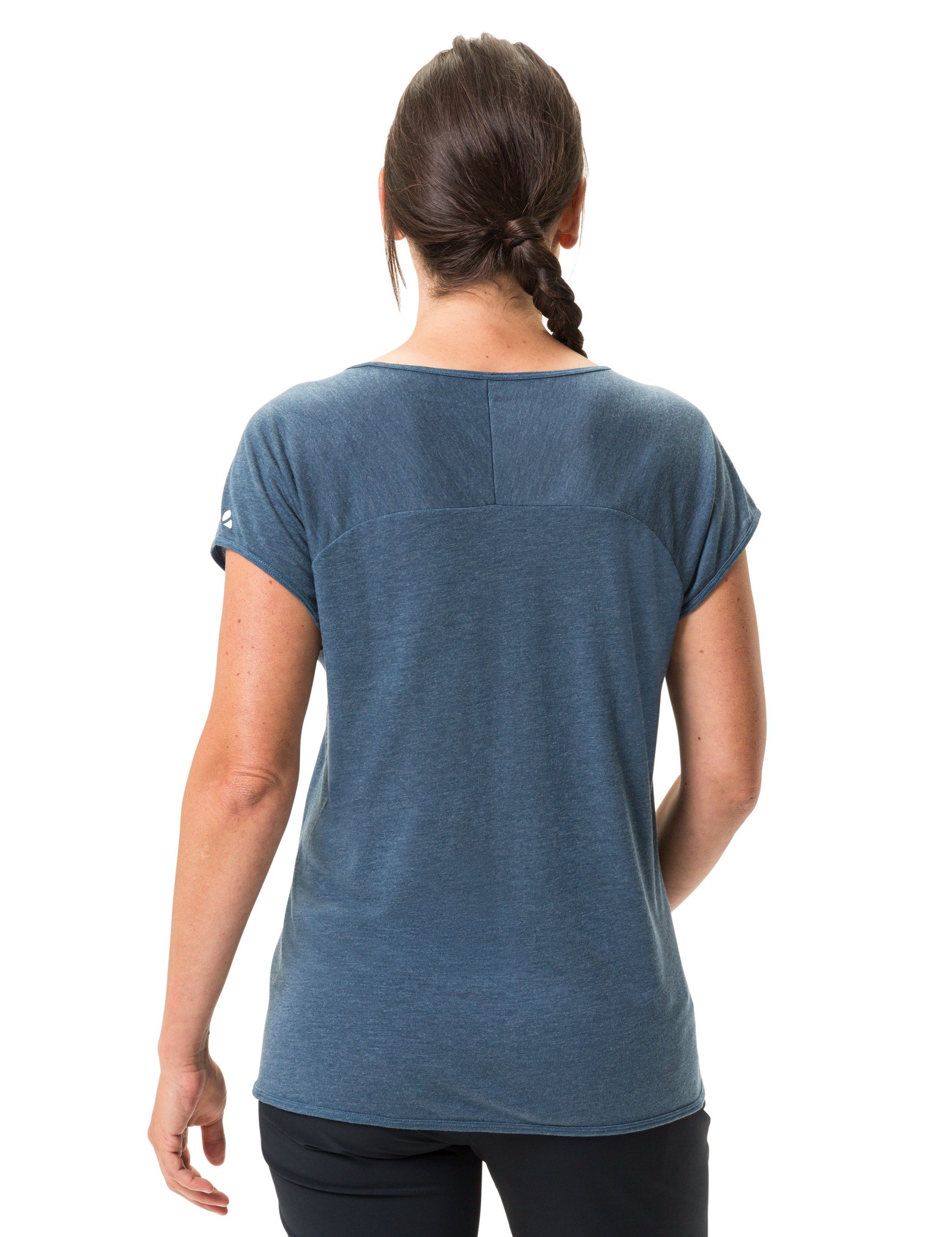 Knopf II Women's T-Shirt sea VAUDE Tekoa (1-tlg) dark Grüner T-Shirt uni
