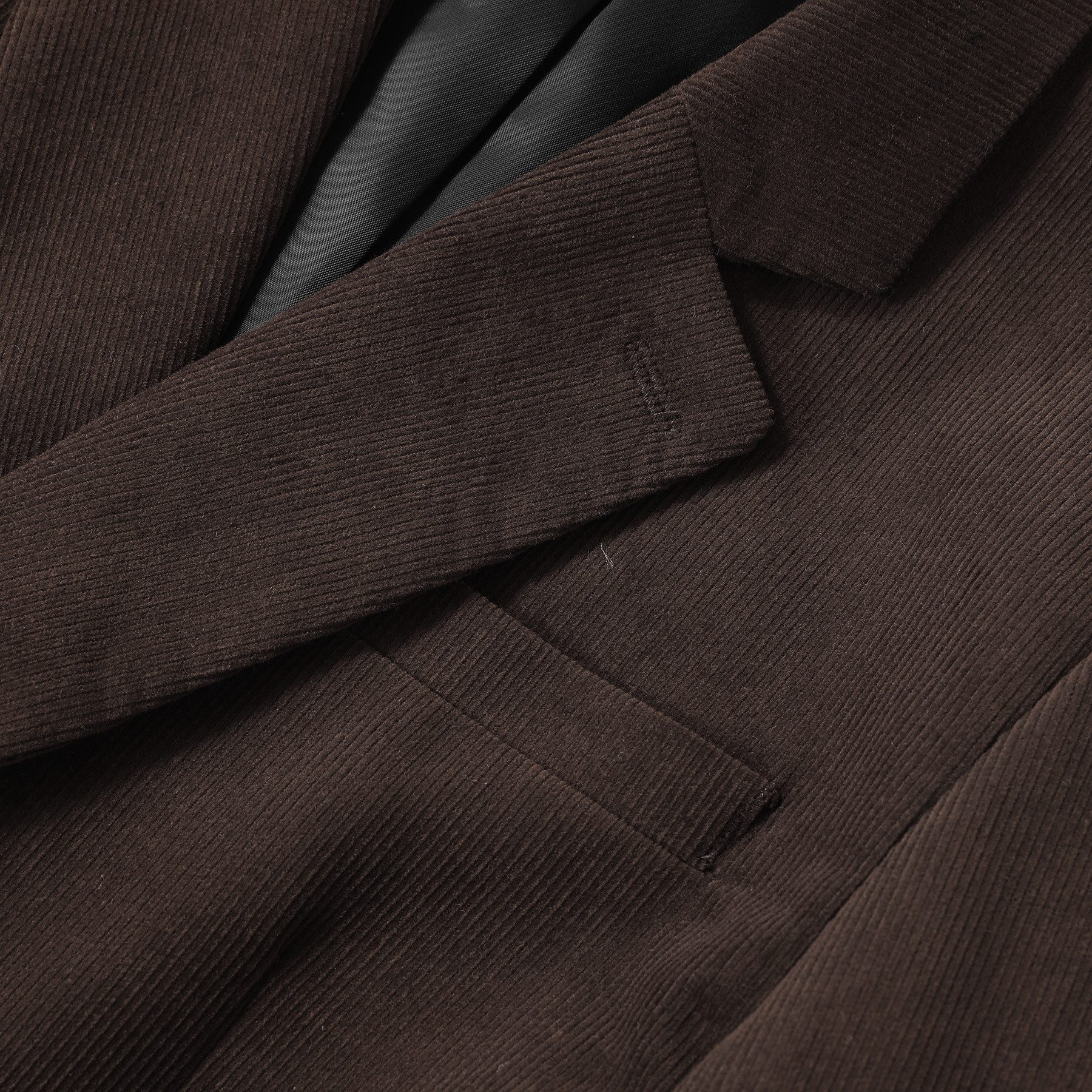 Allthemen Anzugsakko Herren Sakko mit Kordmuster aus Baumwolle Anzugjacke Retro Regular Fit – Bild 5 von 5