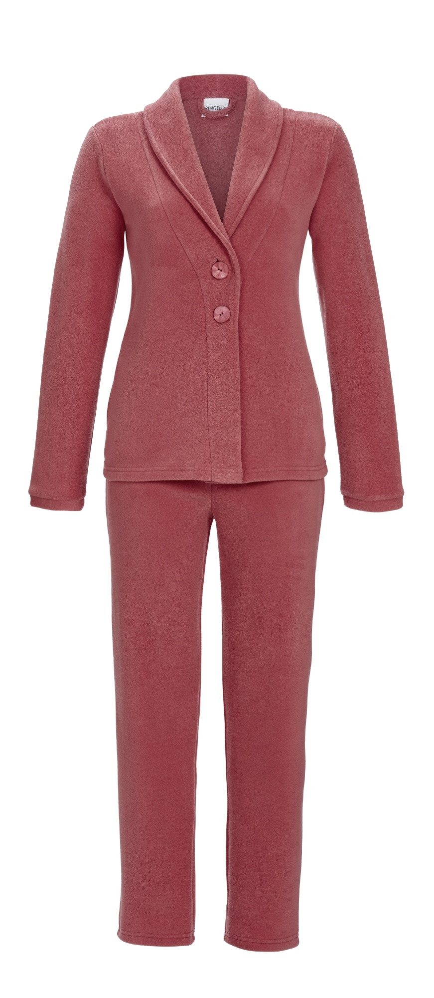 Ringella Hausanzug mit Schalkragen und Knöpfen