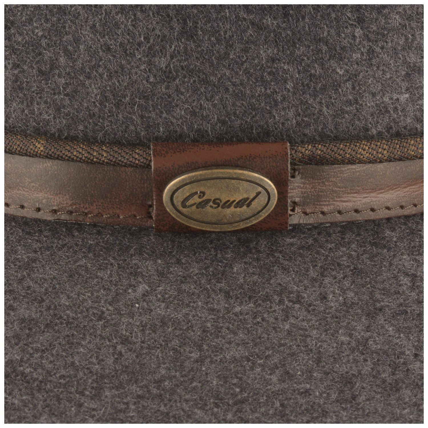 Breiter Filzhut rollbar aus Wollfilz
