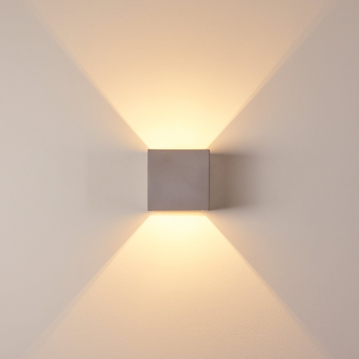 hofstein Wandleuchte »Alli« moderne Wandlampe aus Beton in Grau, mit Lichteffekt, ohne Leuchtmittel, 1xG9, Innen mit Up & Down-Effekt – Bild 5 von 5