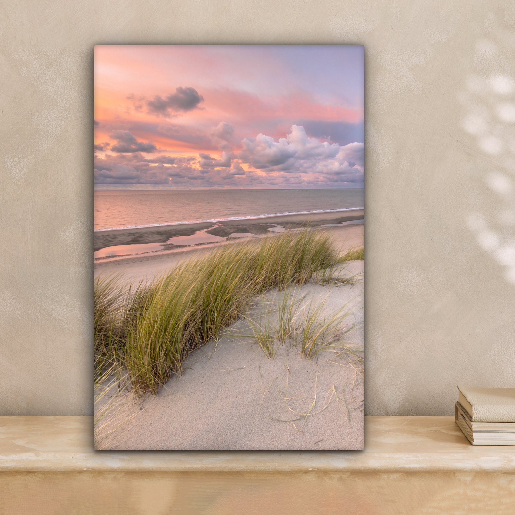 OneMillionCanvasses® Leinwandbild Strand - Meer - Dünen - Niederlande - Ros günstig online kaufen